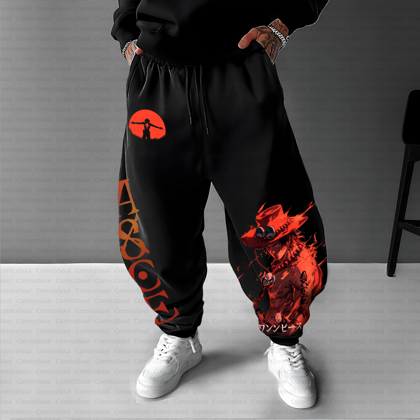 Unisex Casual Anime Streetwear Pant