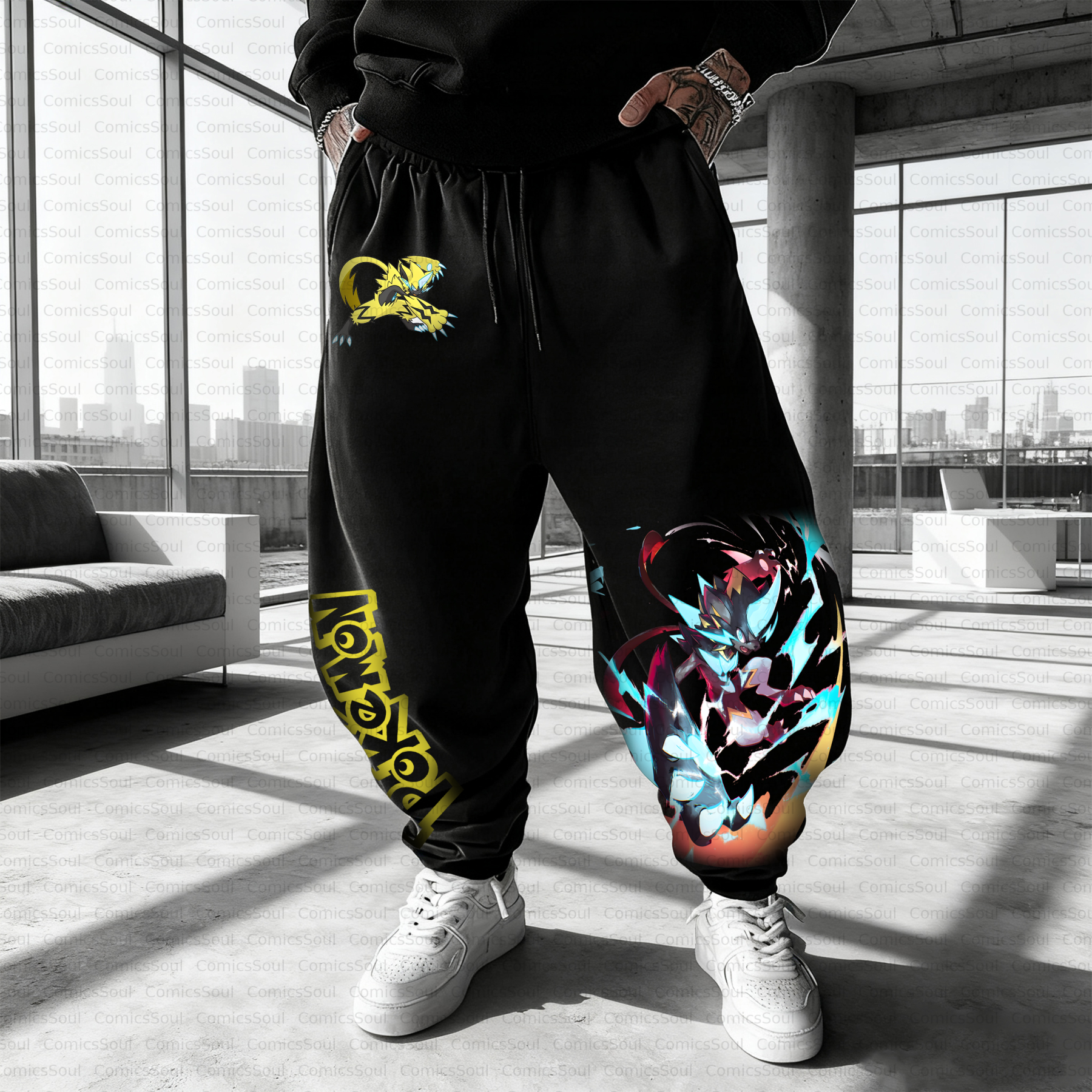 Unisex Casual Anime Streetwear Pant
