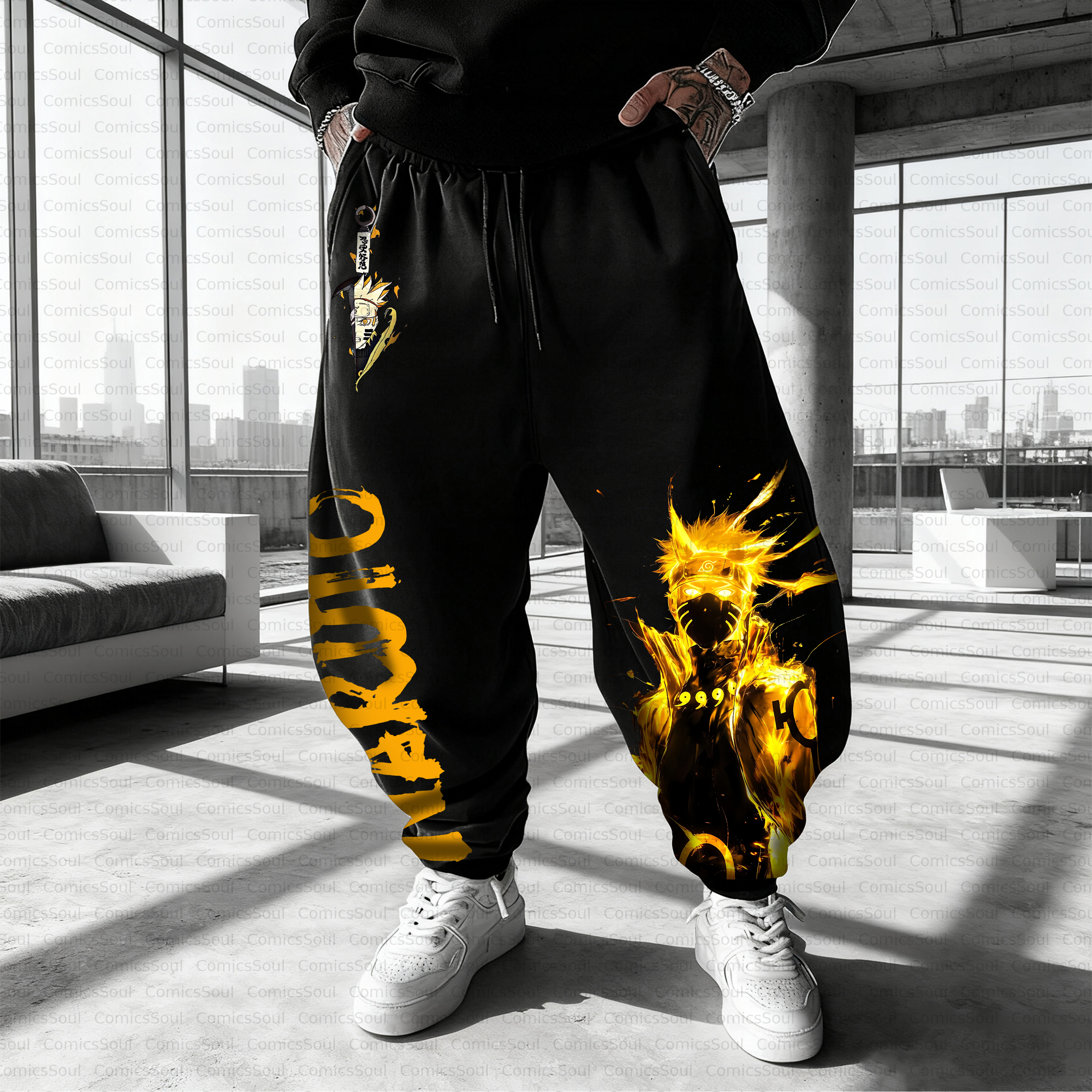 Unisex Casual Anime Streetwear Pant