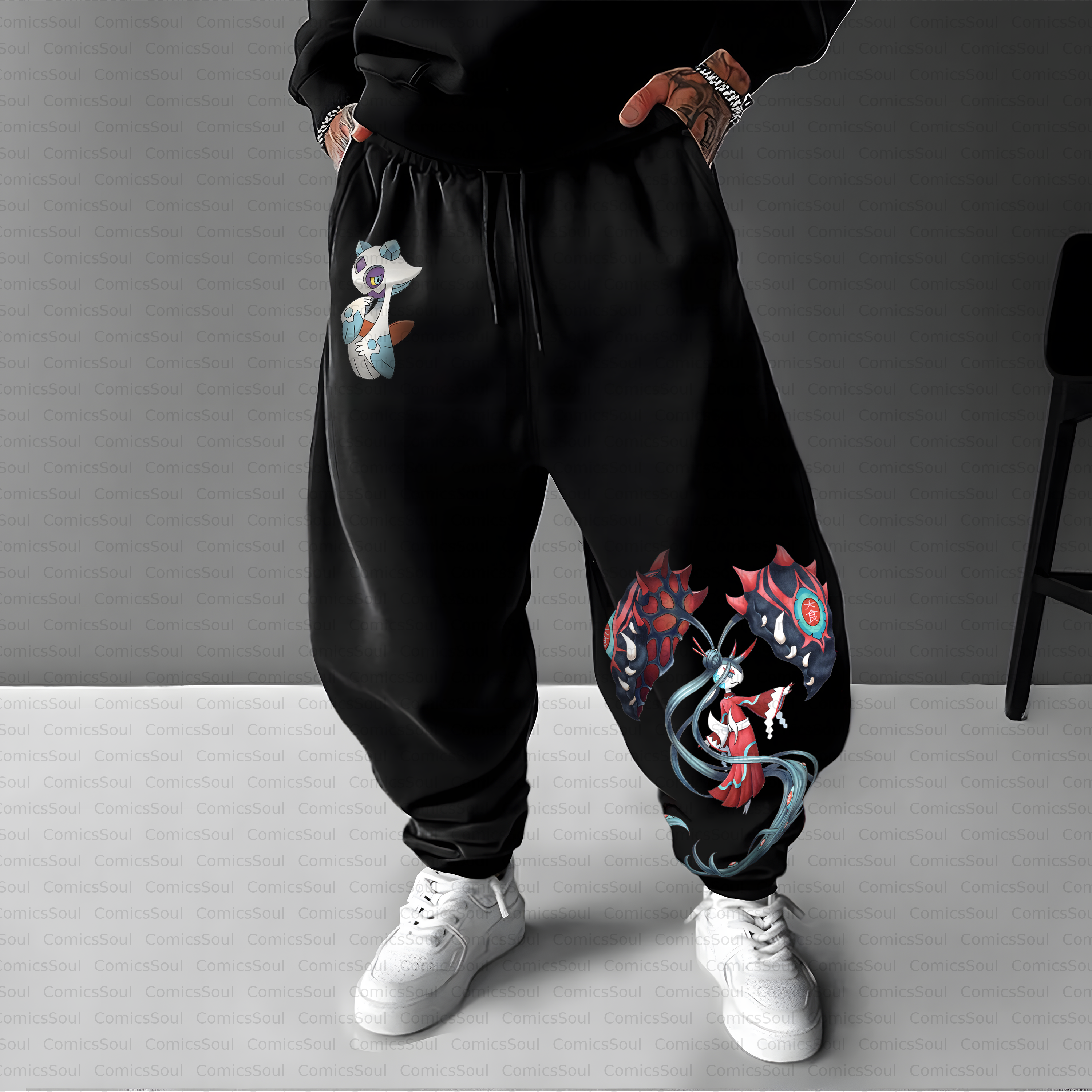 Unisex Casual Anime Streetwear Pant