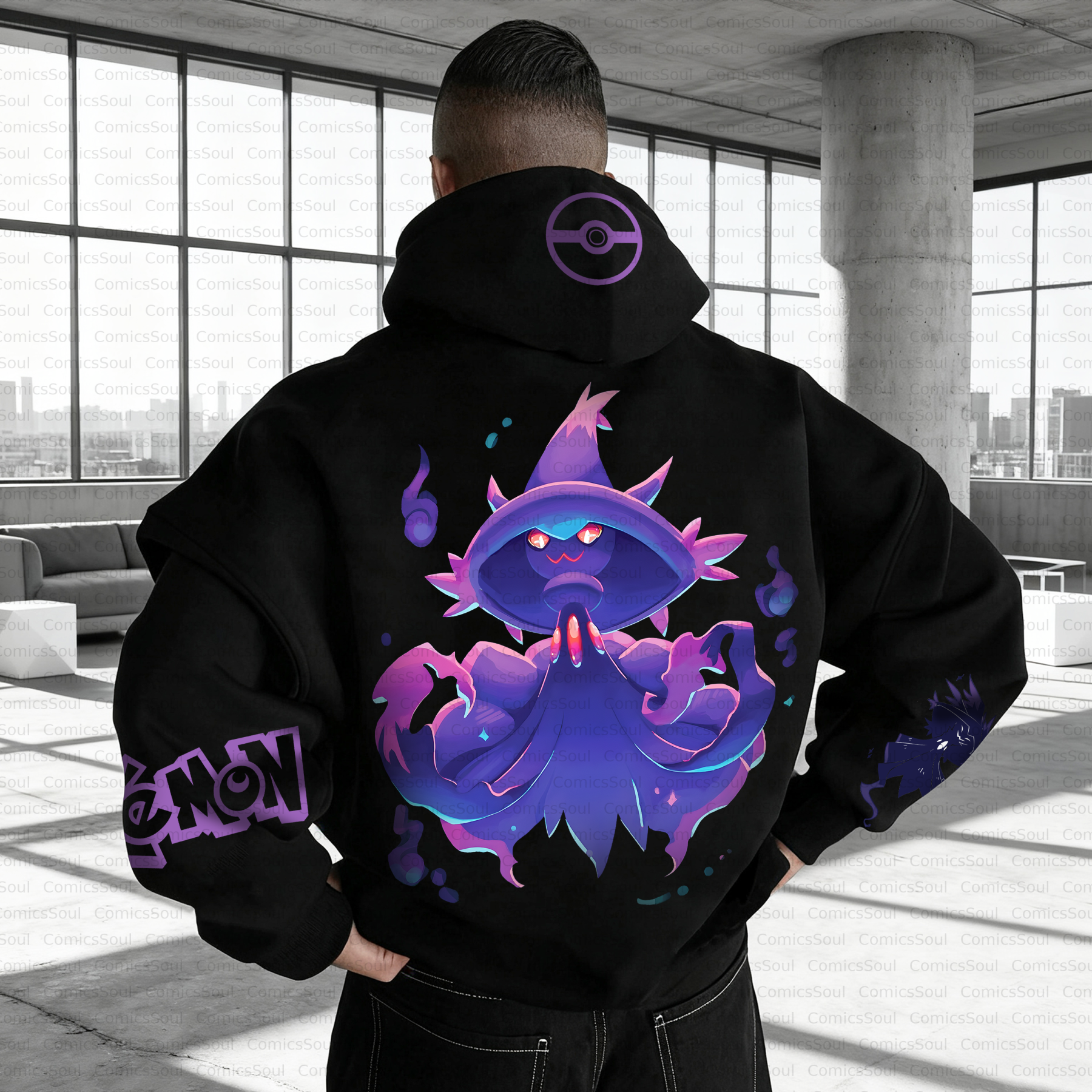 Unisex Anime Inspired Vintage Plush Hoodie