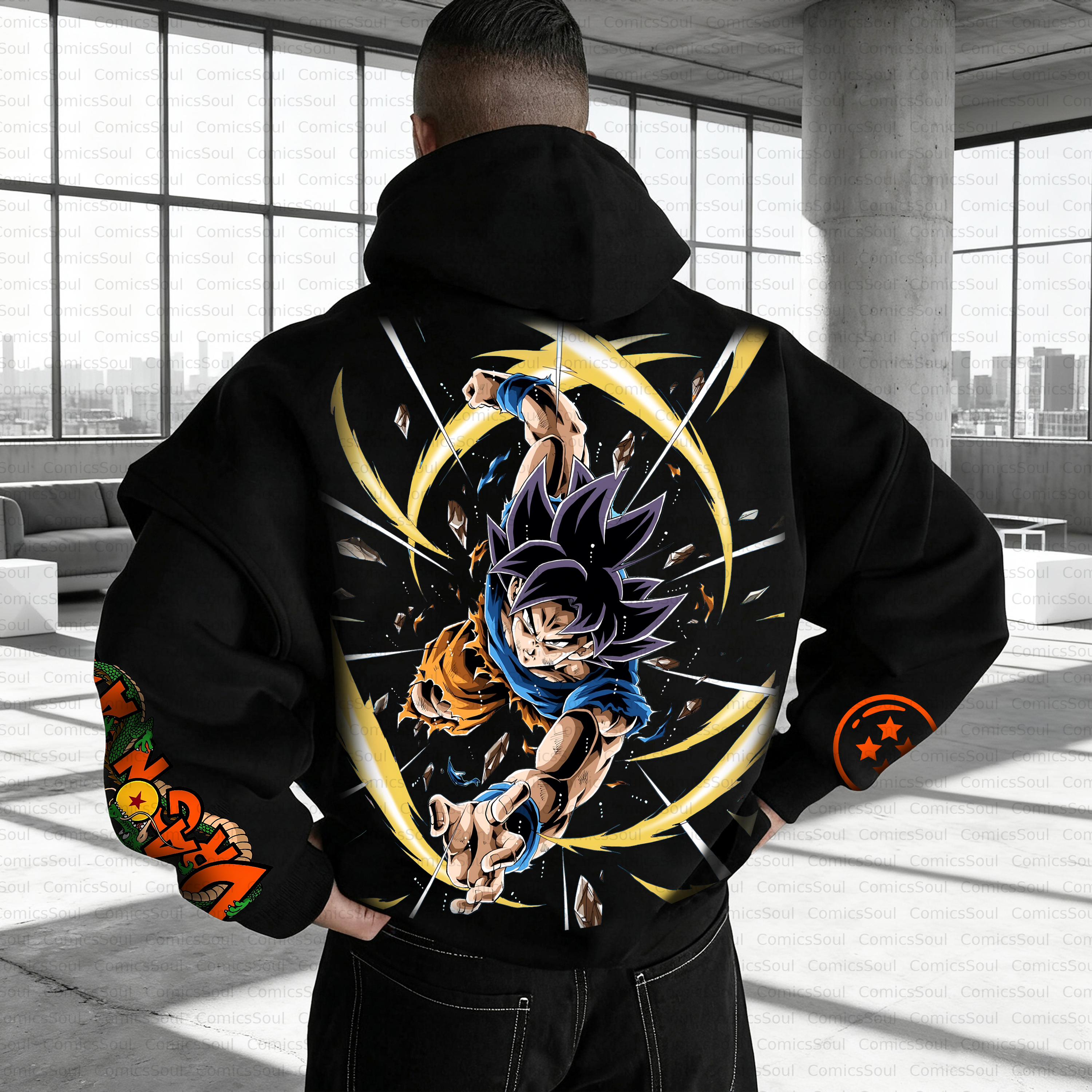 Unisex Anime Inspired Vintage Plush Hoodie