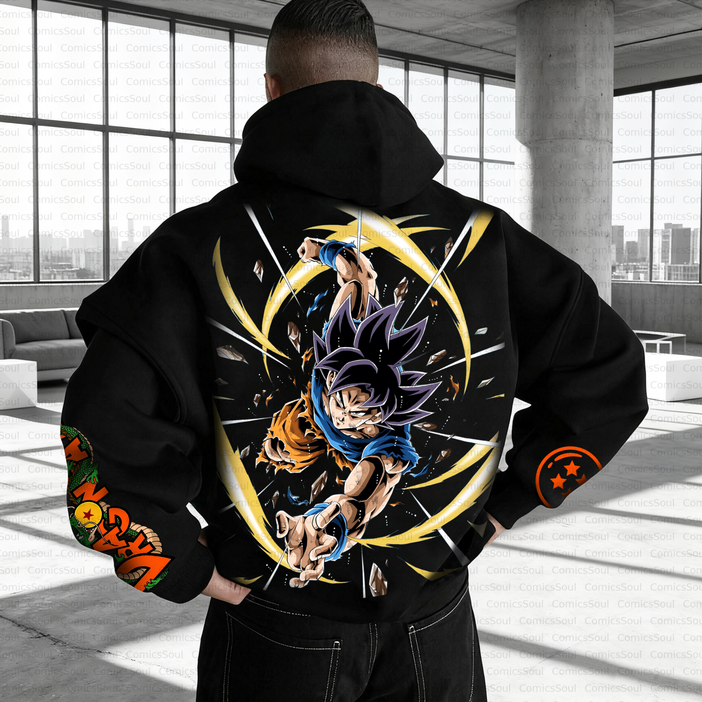 Unisex Anime Inspired Vintage Plush Hoodie