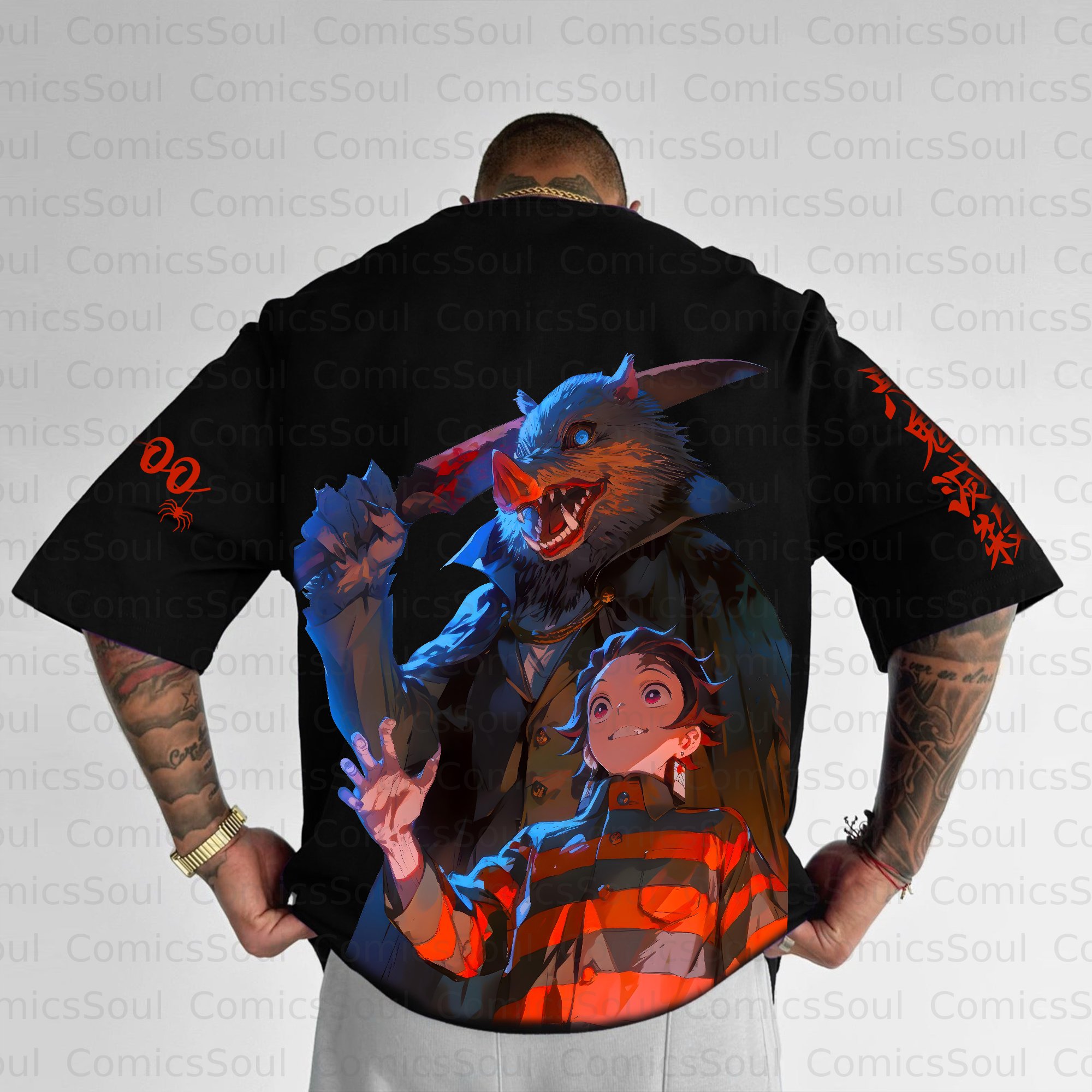 Unisex Anime Halloween Inspired Vintage T-Shirt