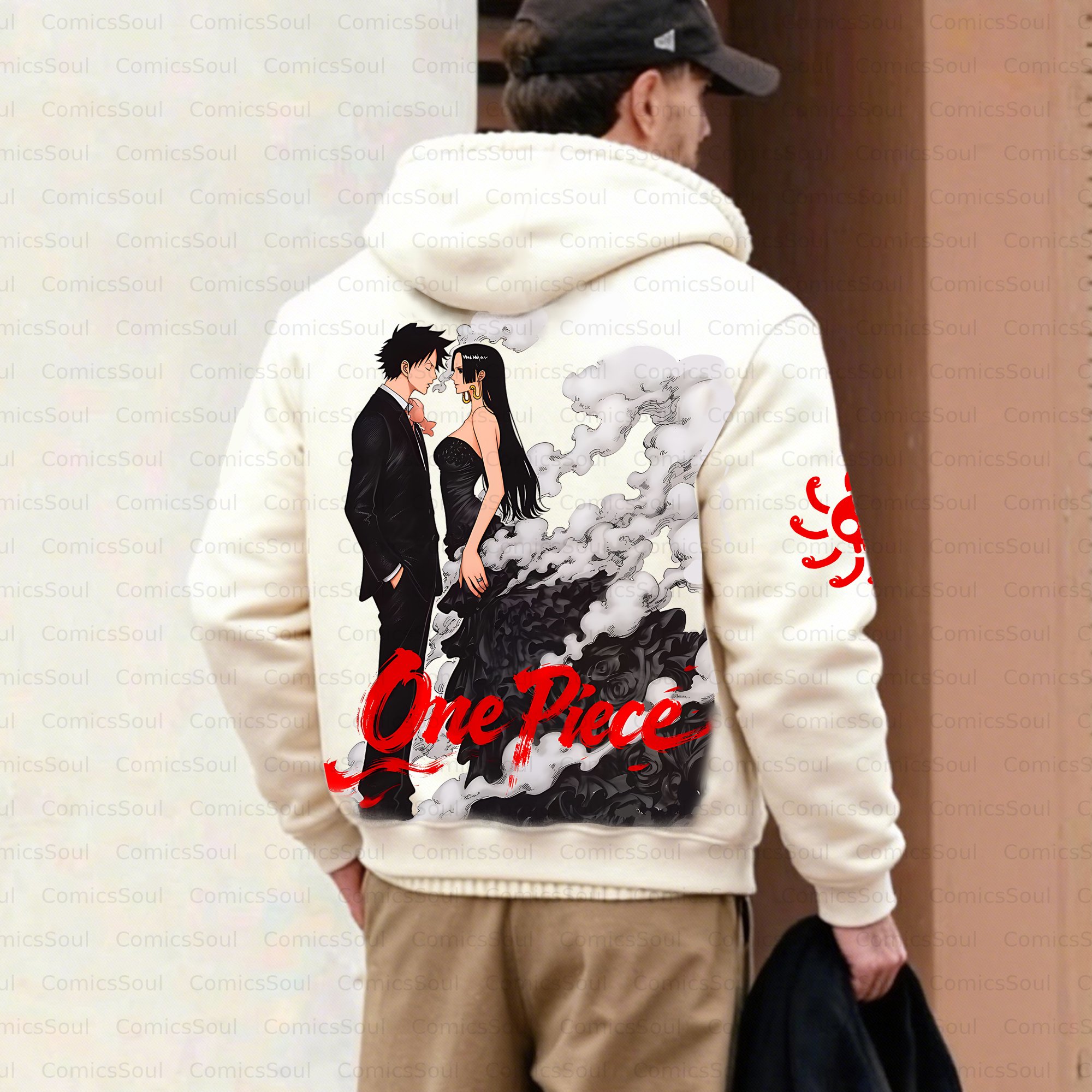 Unisex Graphic Streetwear Vintage Zipper Cardigan Plush Hoodie