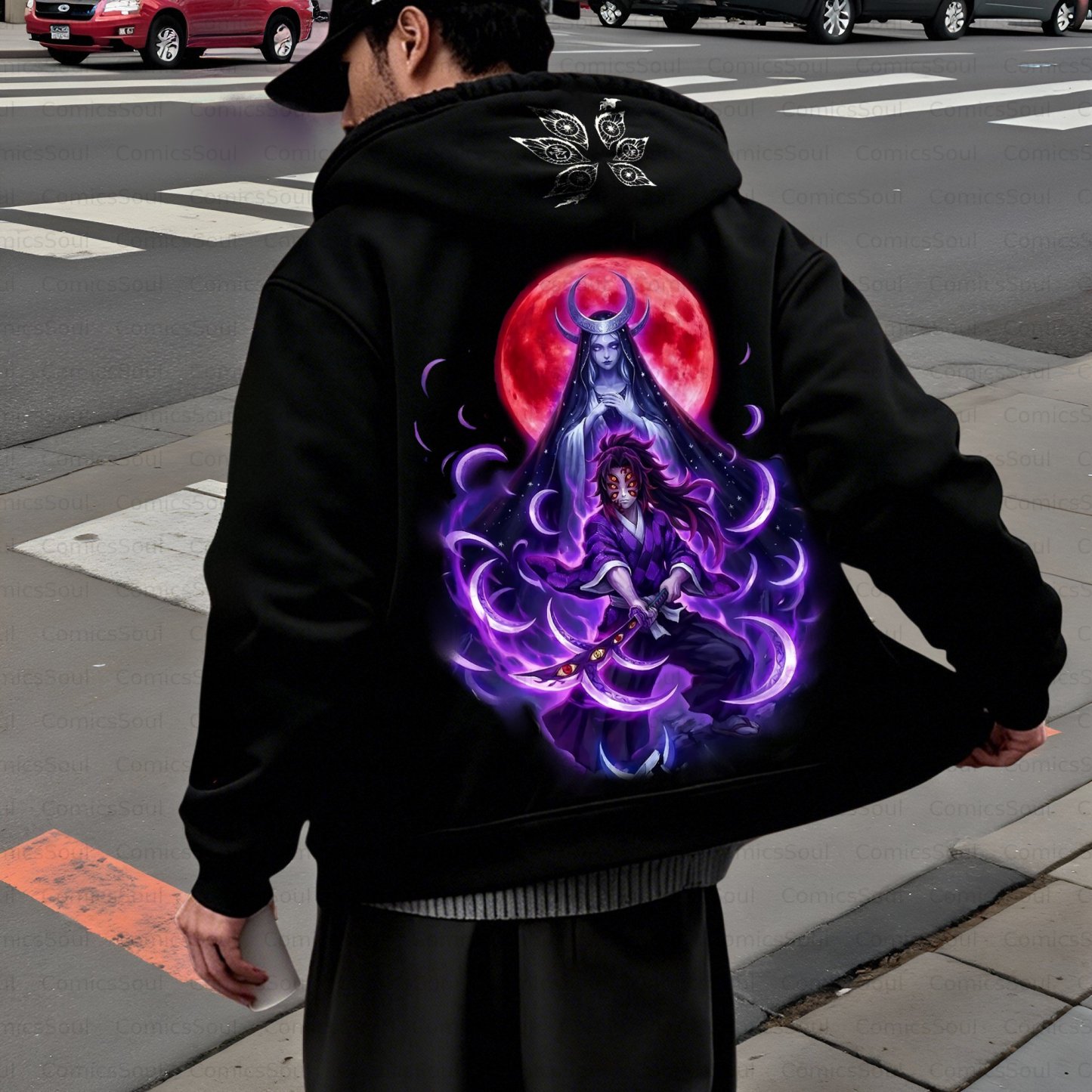 Unisex Graphic Streetwear Vintage Zipper Cardigan Plush Hoodie