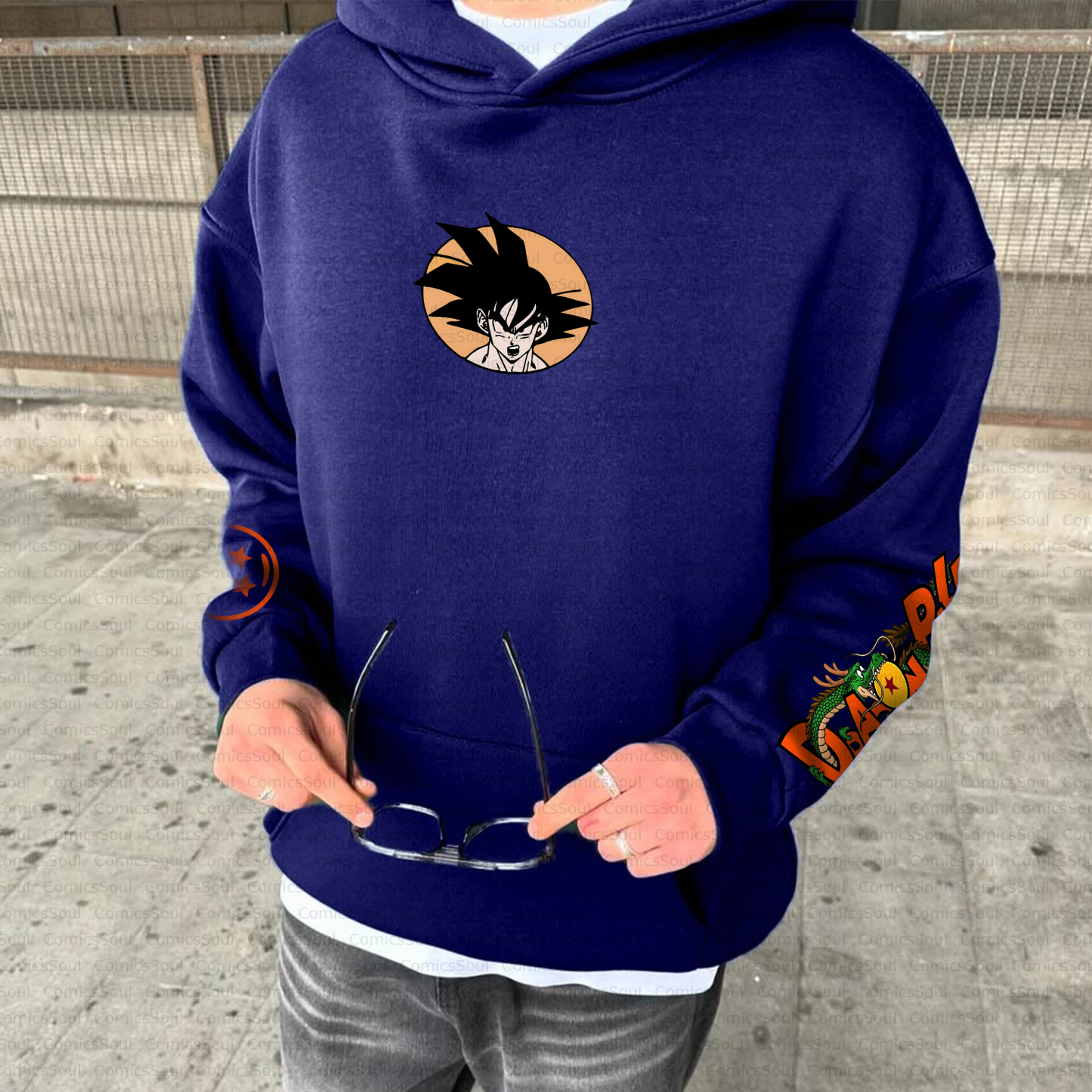 Unisex Anime Inspired Vintage Plush Hoodie