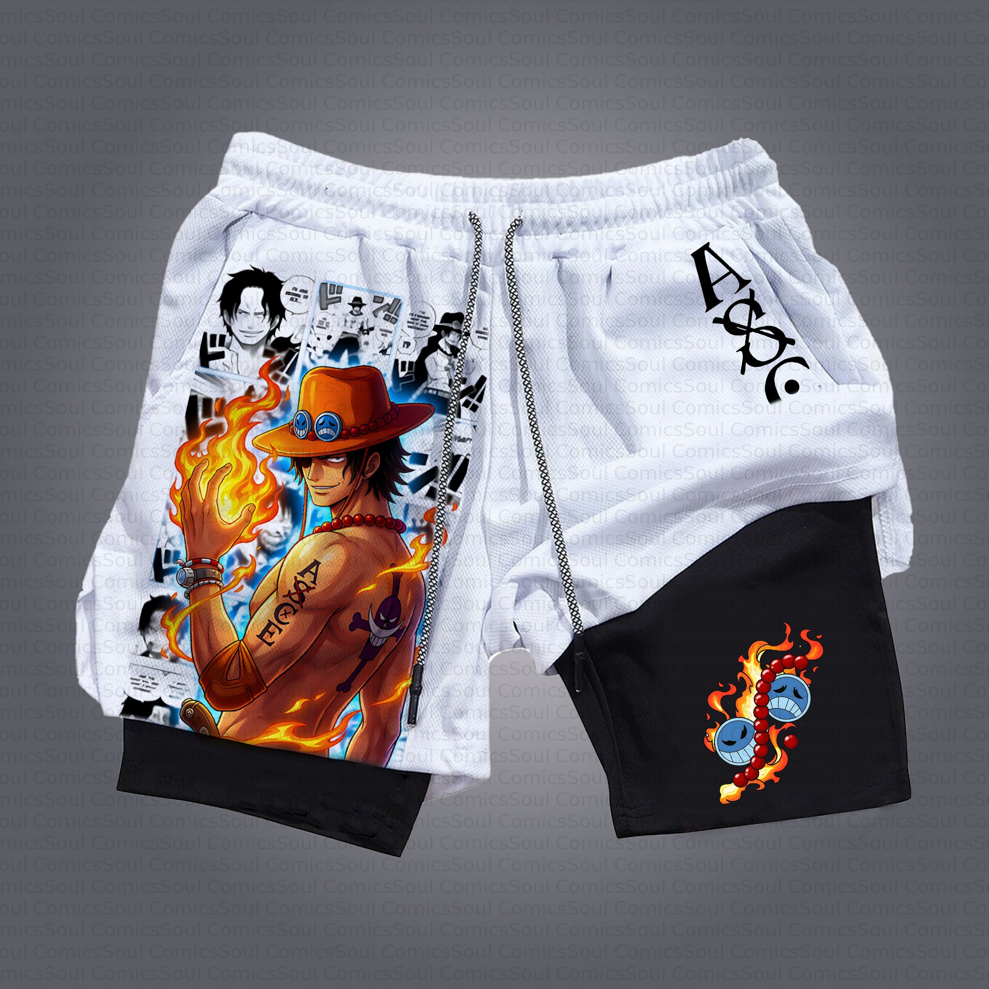 Unisex Casual Anime Streetwear Gym Shorts