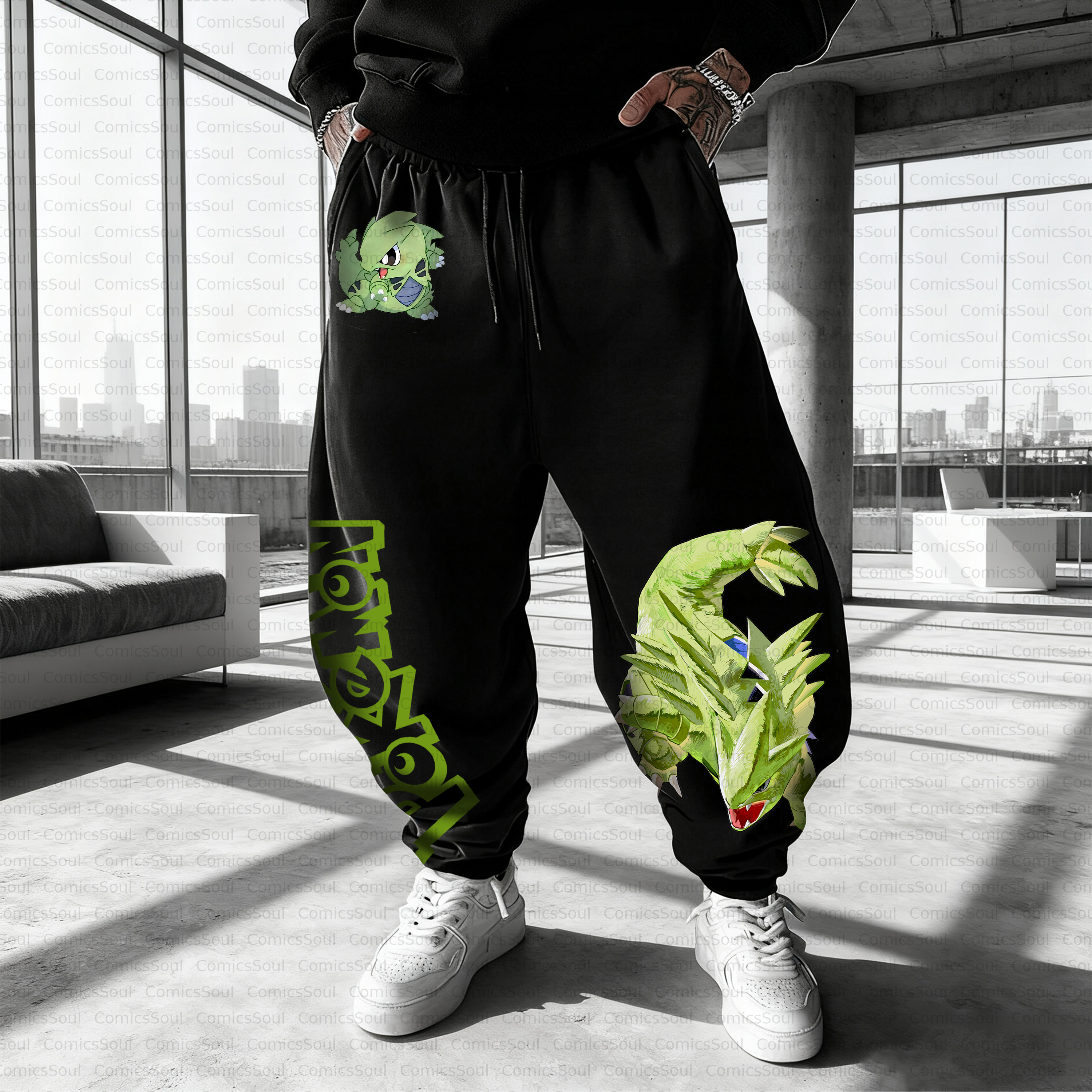 Unisex Casual Anime Streetwear Pant