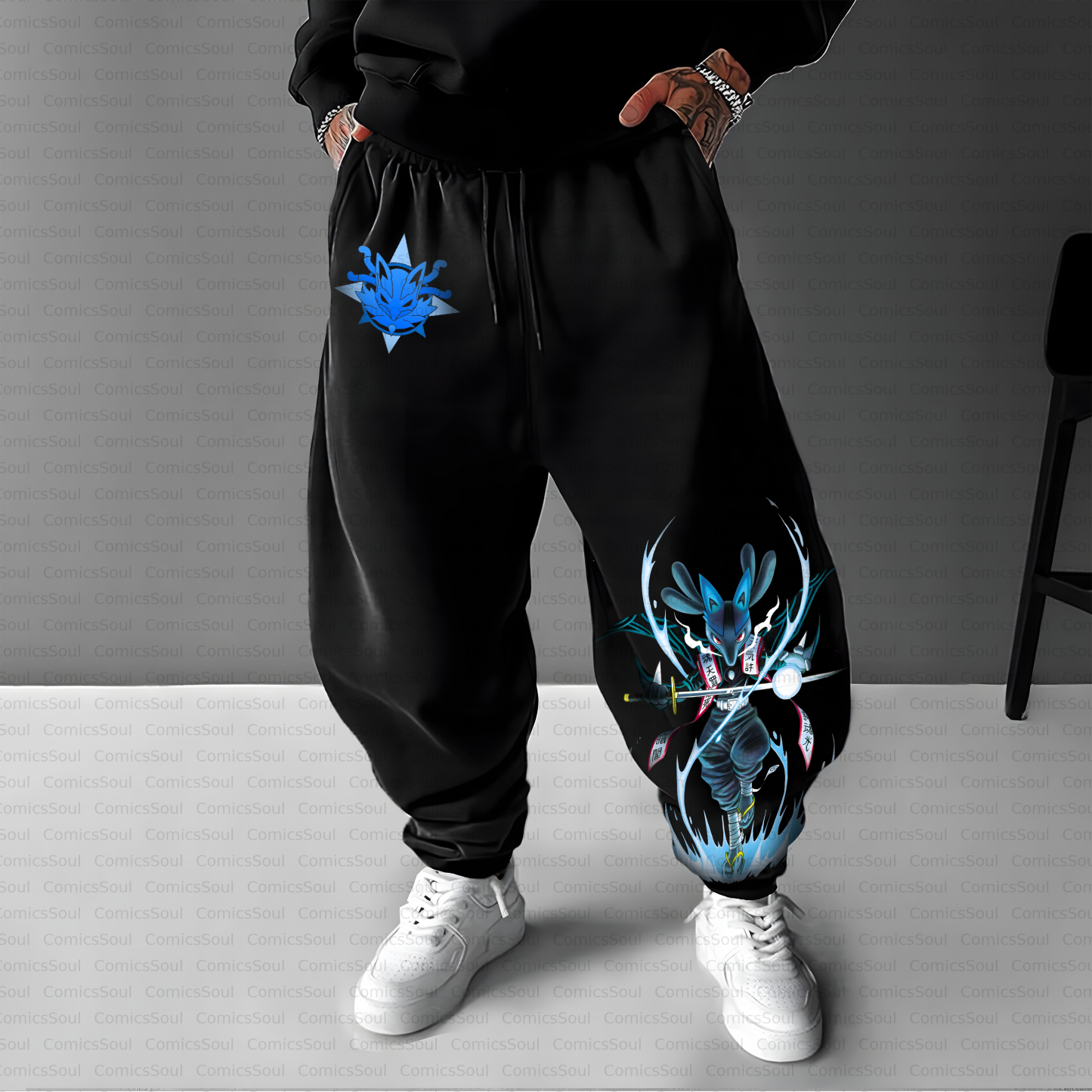 Unisex Casual Anime Streetwear Pant