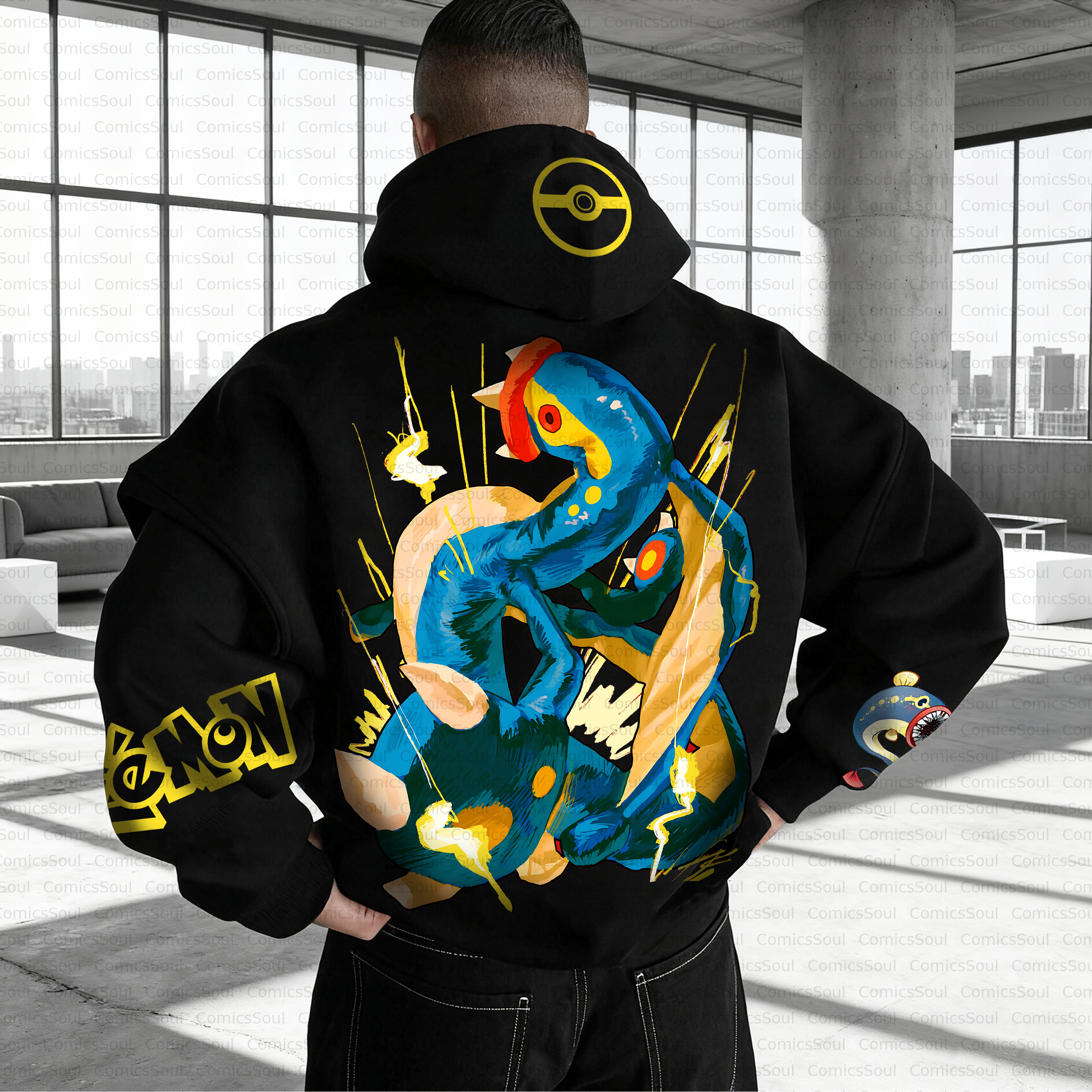 Unisex Anime Inspired Vintage Plush Hoodie