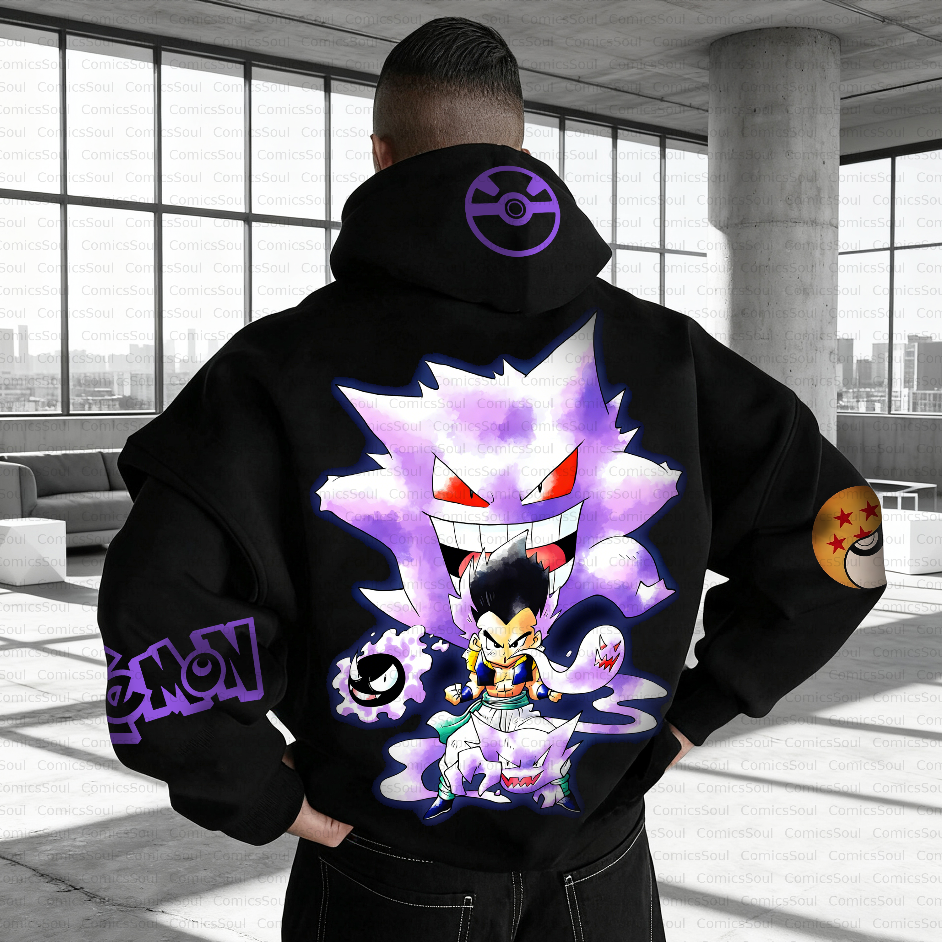 Unisex Anime Inspired Vintage Plush Hoodie