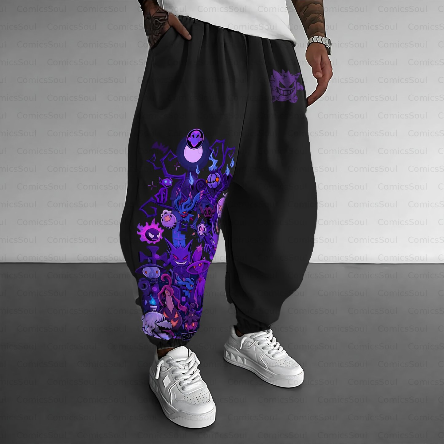 Unisex Casual Streetwear Plush Pants