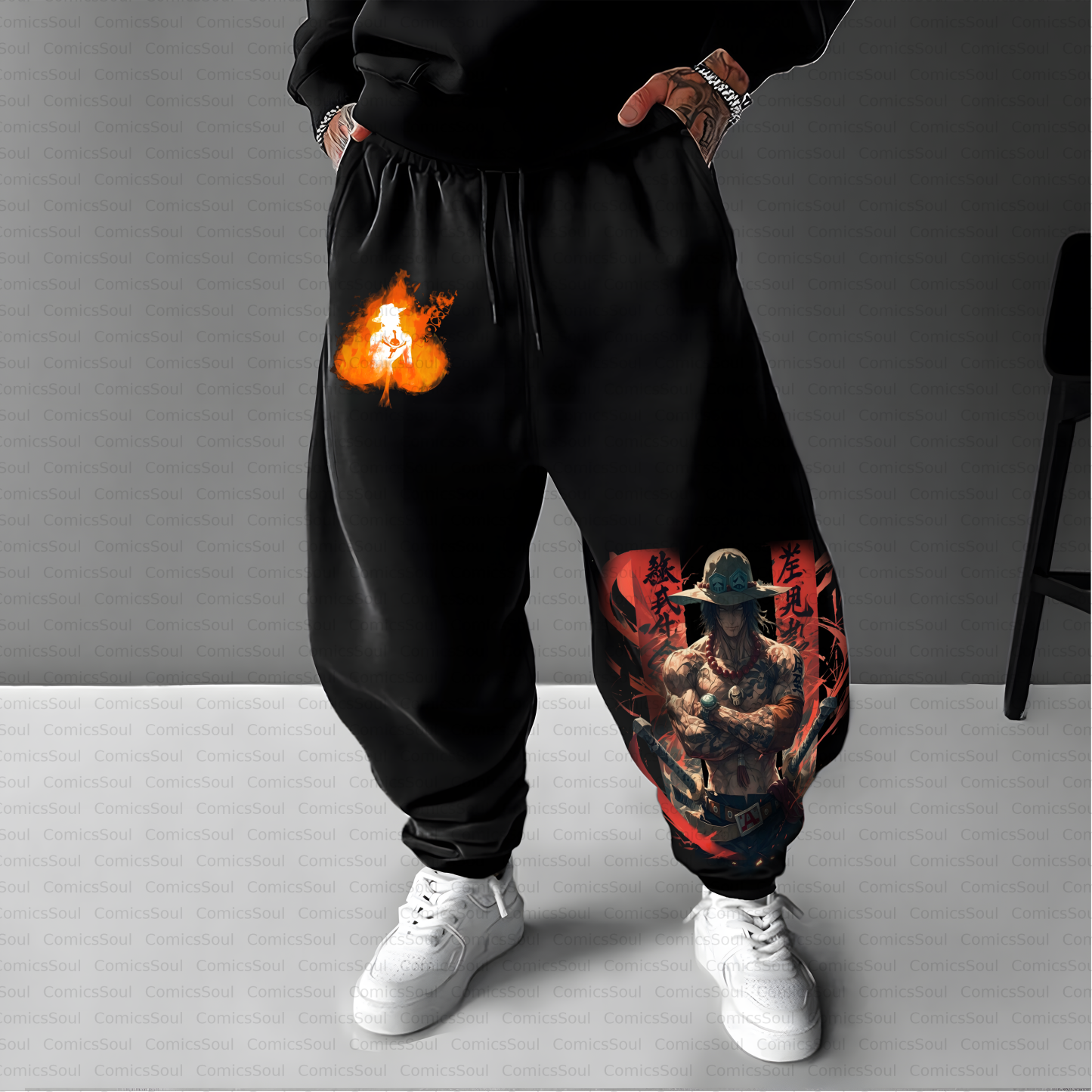 Unisex Casual Anime Streetwear Pant