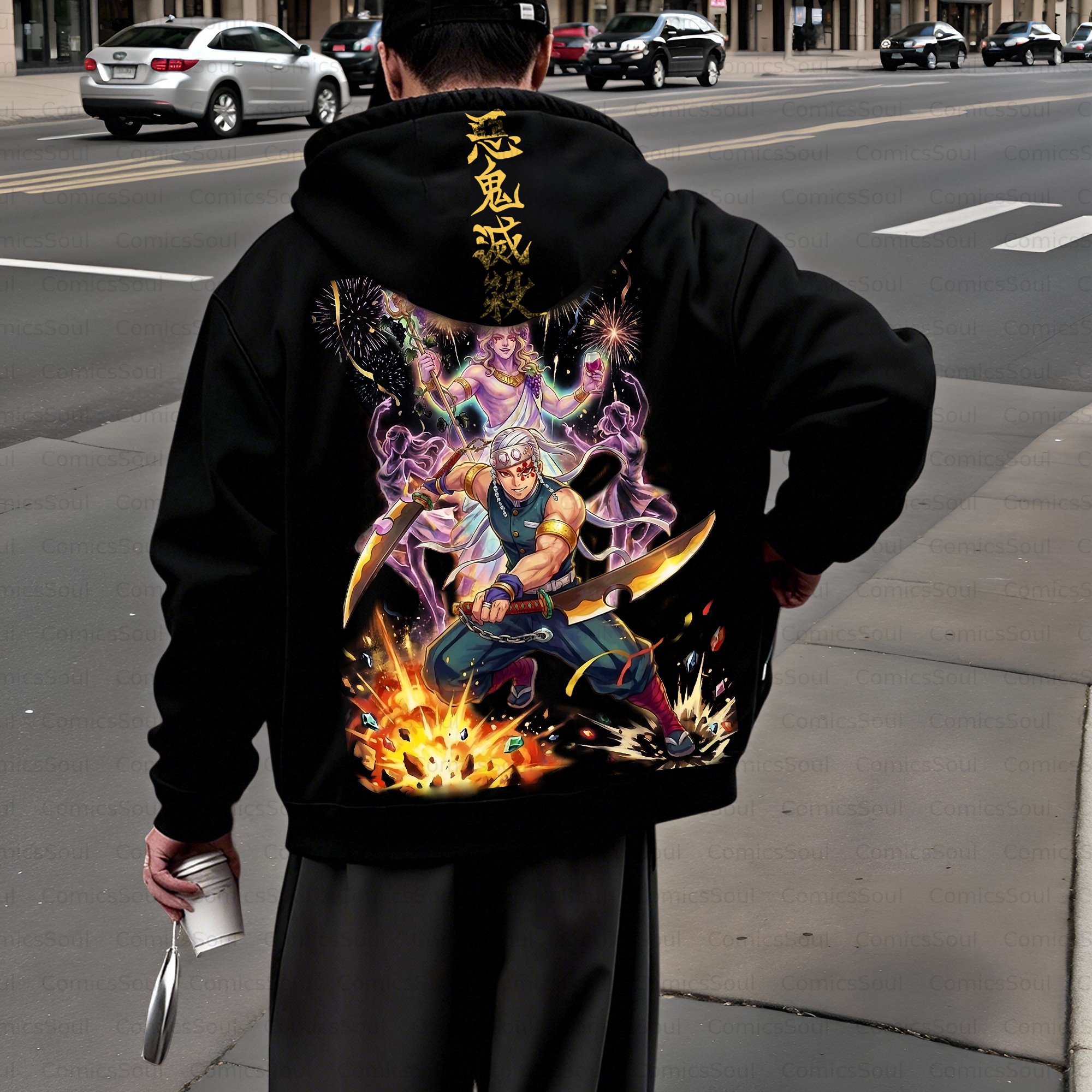 Unisex Graphic Streetwear Vintage Zipper Cardigan Plush Hoodie