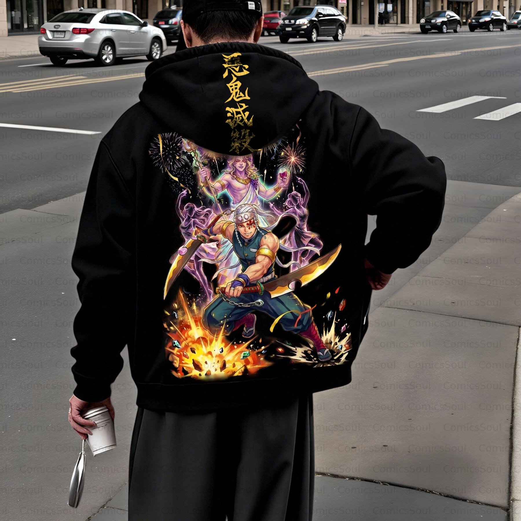 Unisex Graphic Streetwear Vintage Zipper Cardigan Plush Hoodie