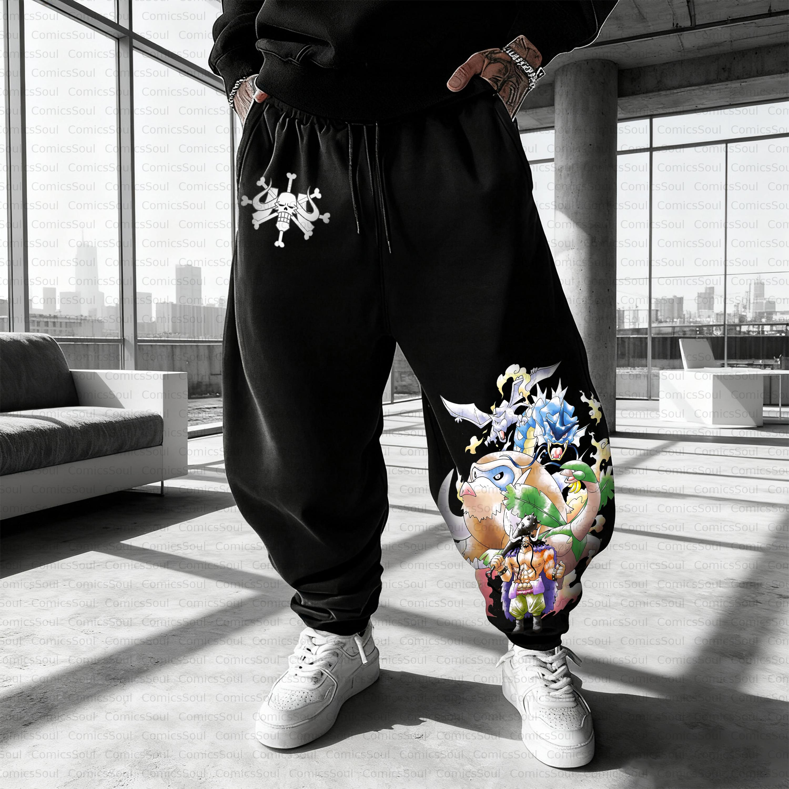 Unisex Casual Anime Streetwear Pant