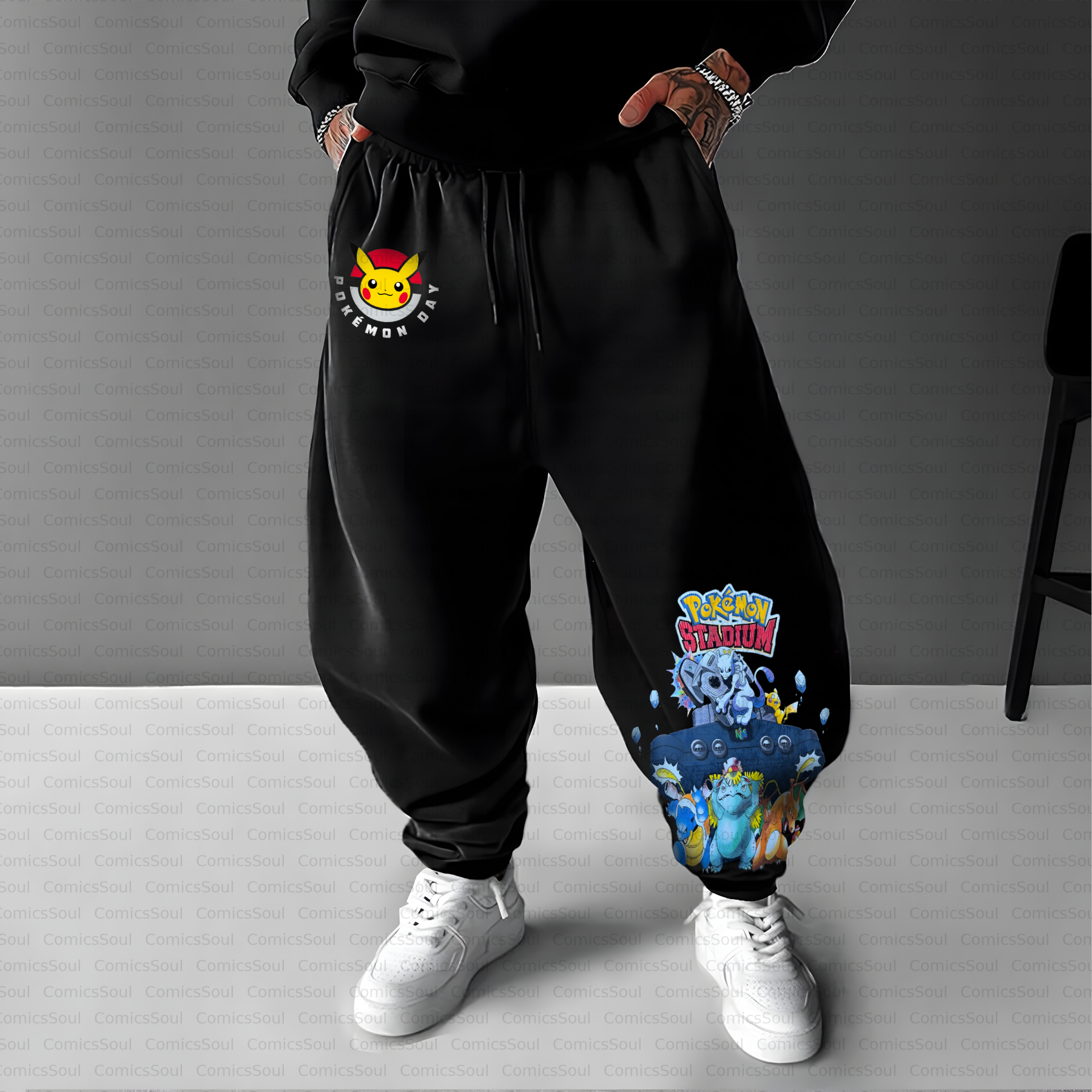 Unisex Casual Anime Streetwear Pant