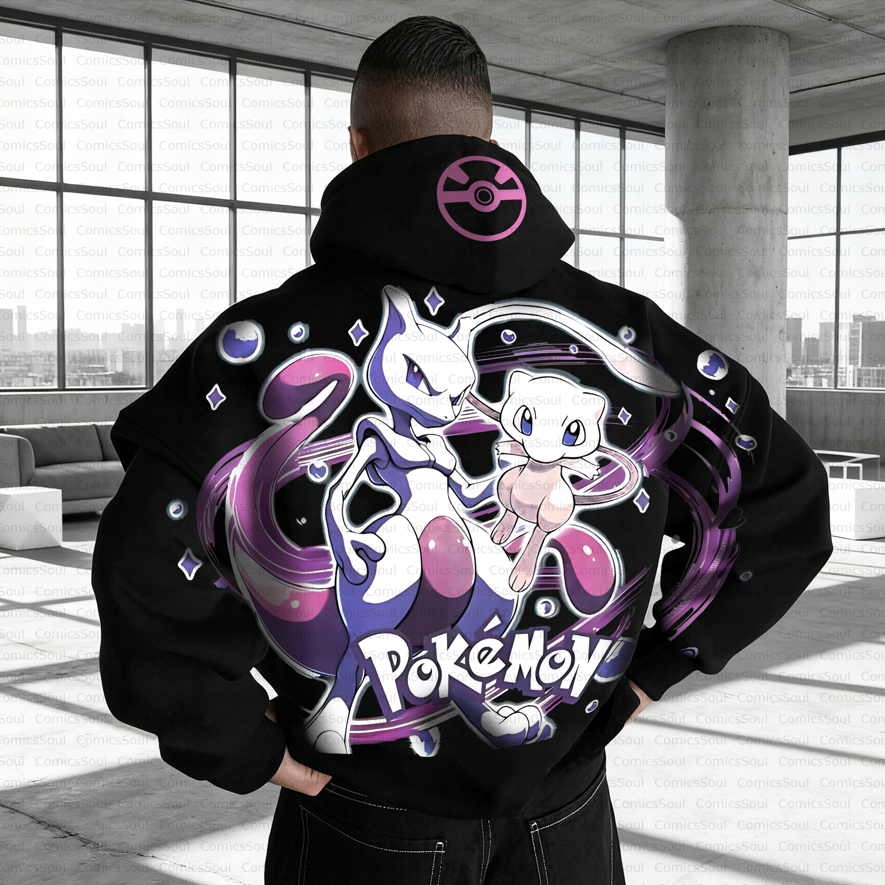 Unisex Anime Inspired Vintage Plush Hoodie