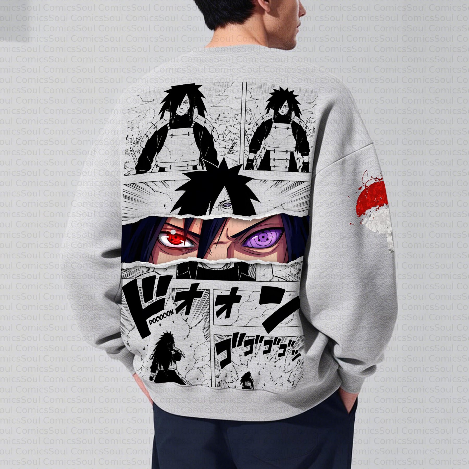 Plus Velvet Unisex Anime Inspired Vintage Sweatshirt