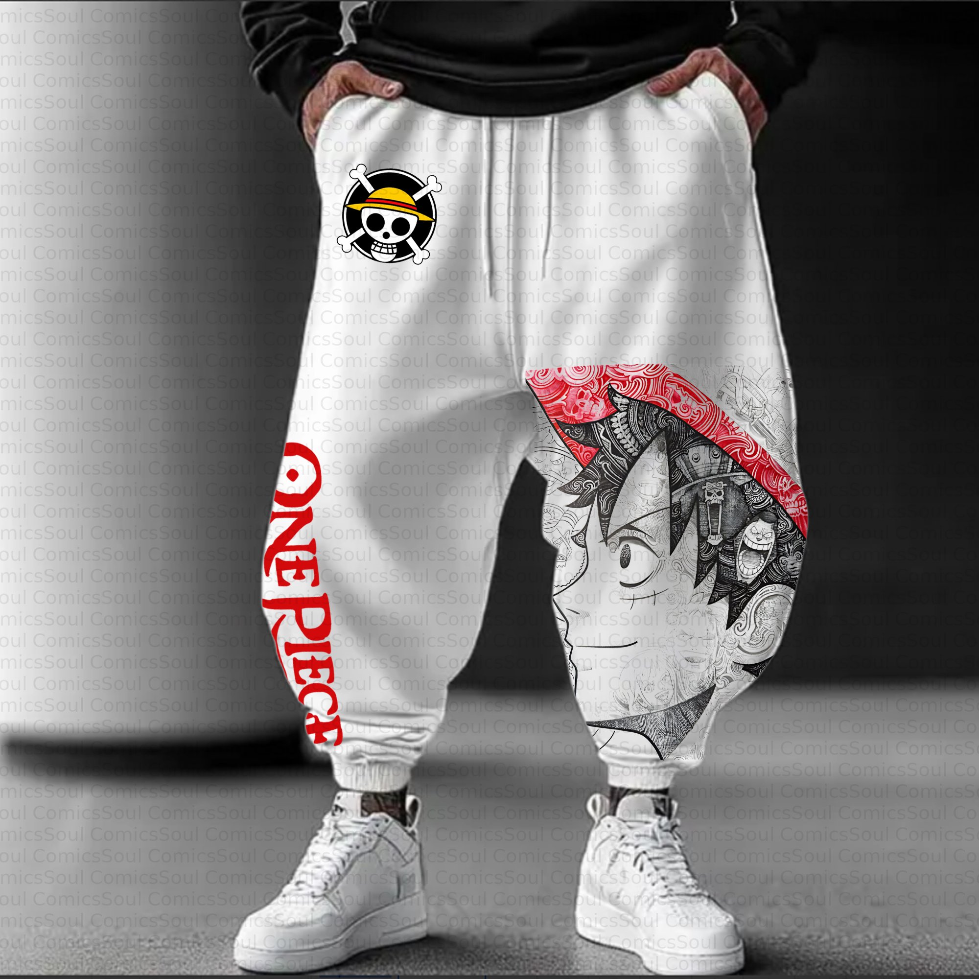 Unisex Casual Streetwear Plush Pants