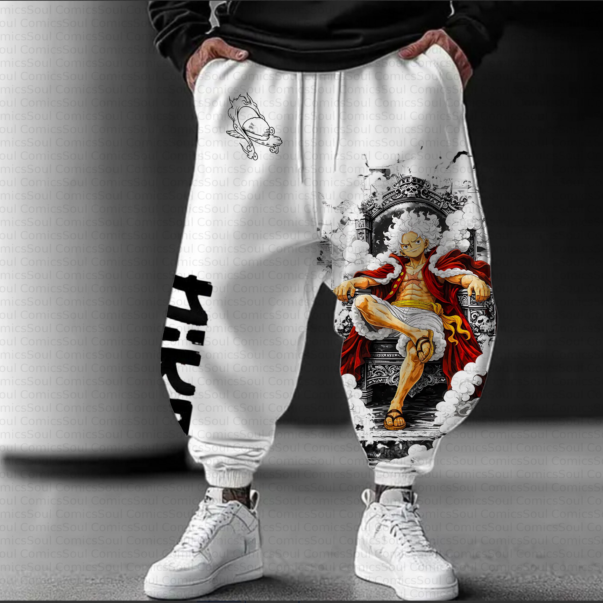 Unisex Casual Streetwear Plush Pants
