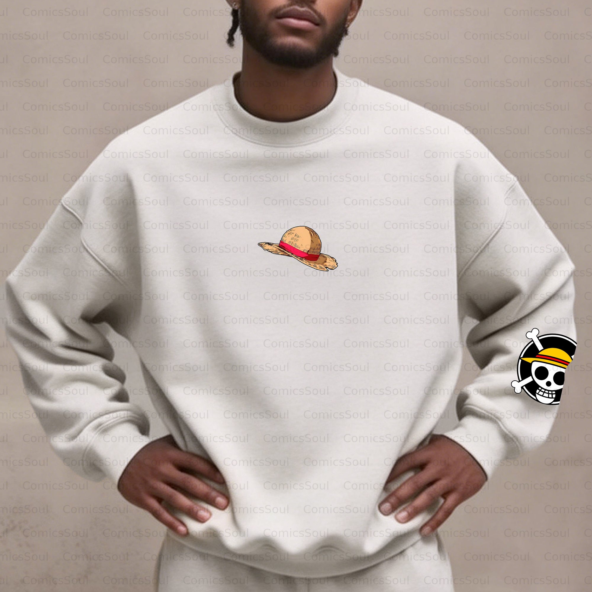 Plus Velvet Unisex Anime Inspired Vintage Sweatshirt