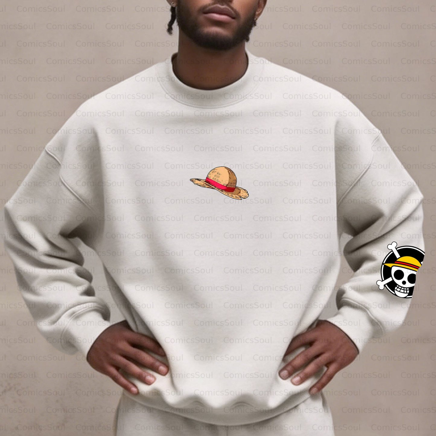 Plus Velvet Unisex Anime Inspired Vintage Sweatshirt