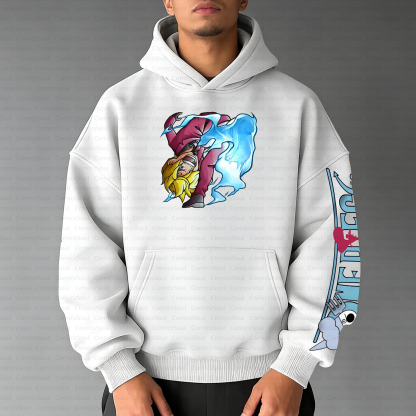 Unisex Graphic Streetwear Vintage Plush Hoodie