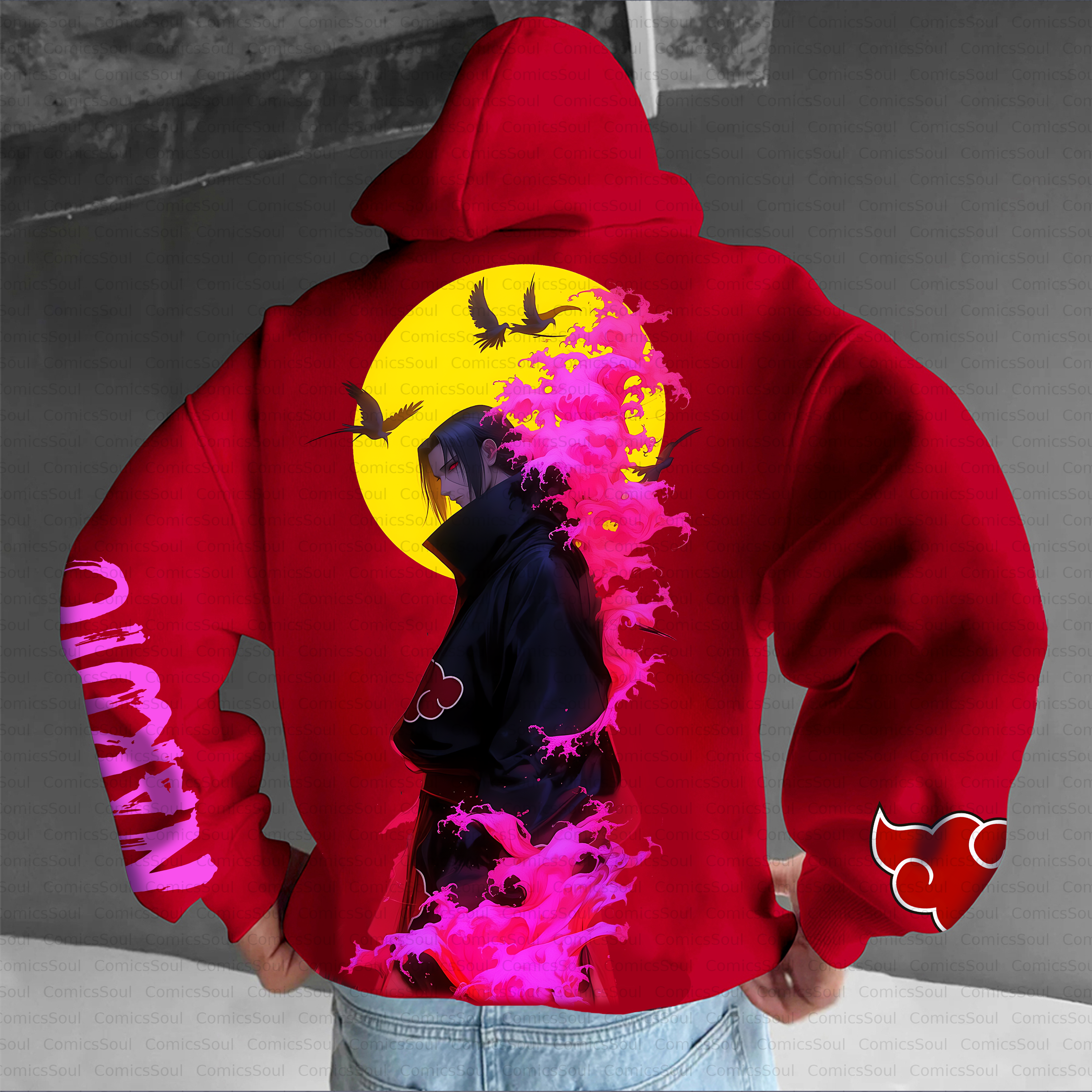 Unisex Anime Inspired Vintage Plush Hoodie