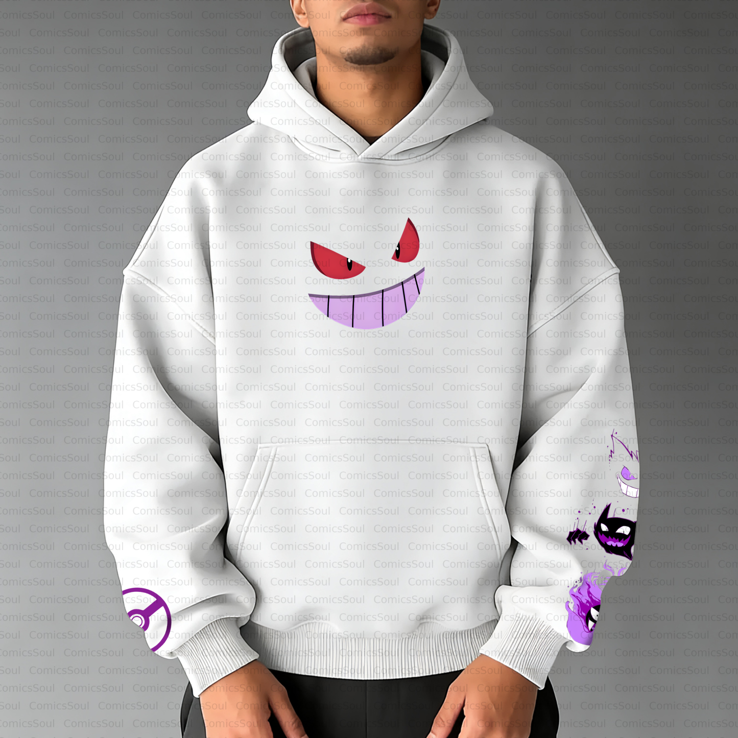 Unisex Anime Inspired Vintage Plush Hoodie