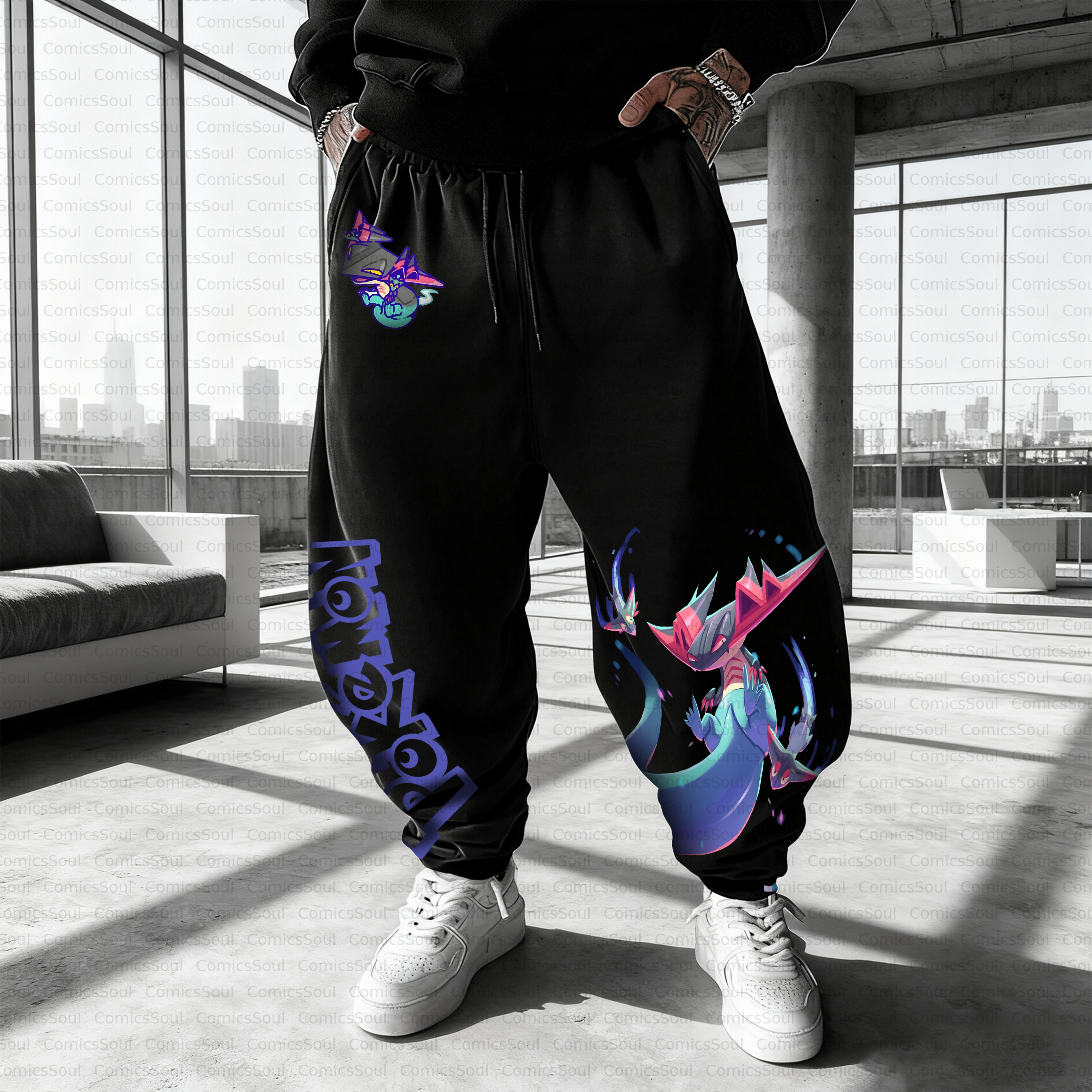 Unisex Casual Anime Streetwear Pant
