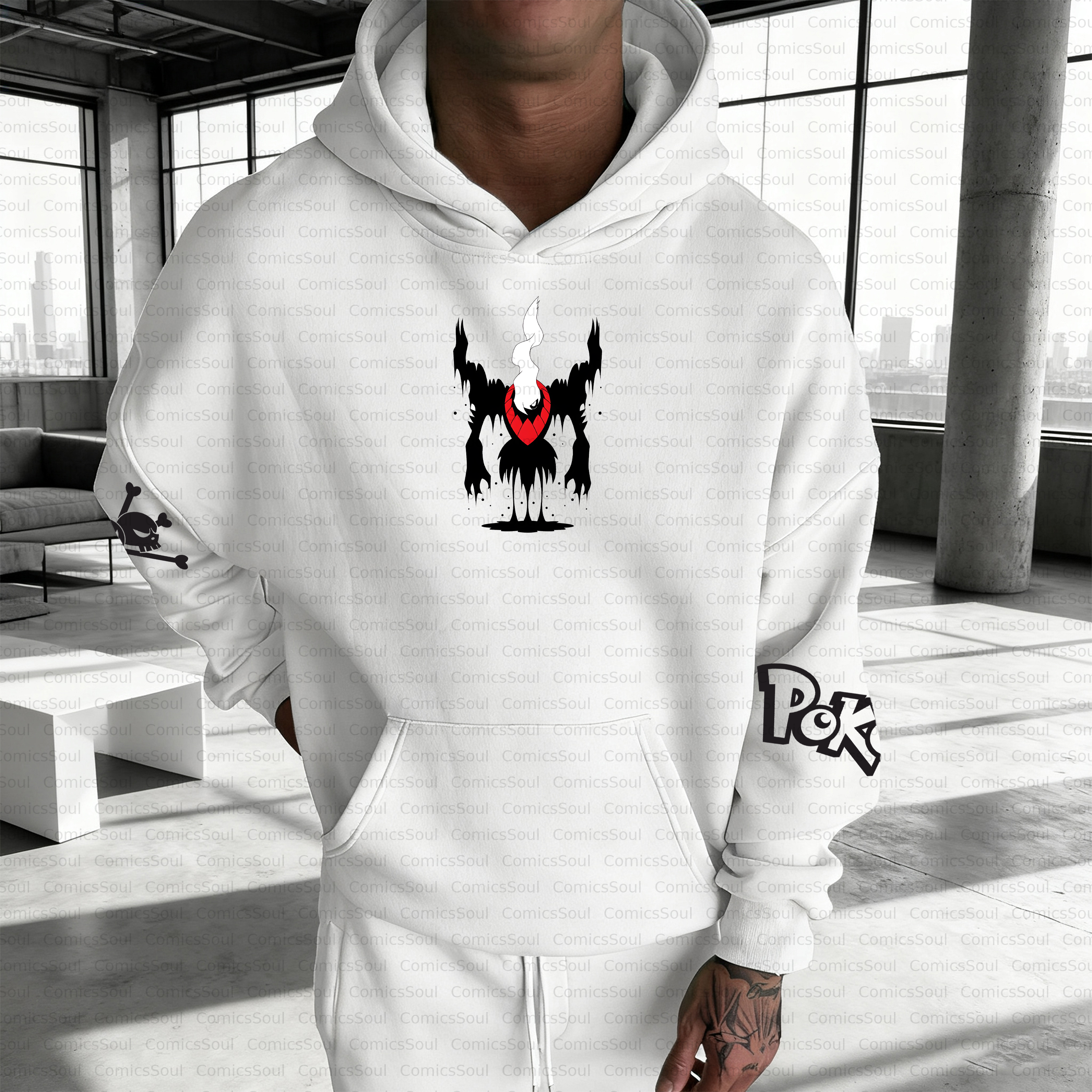 Unisex Anime Inspired Vintage Plush Hoodie