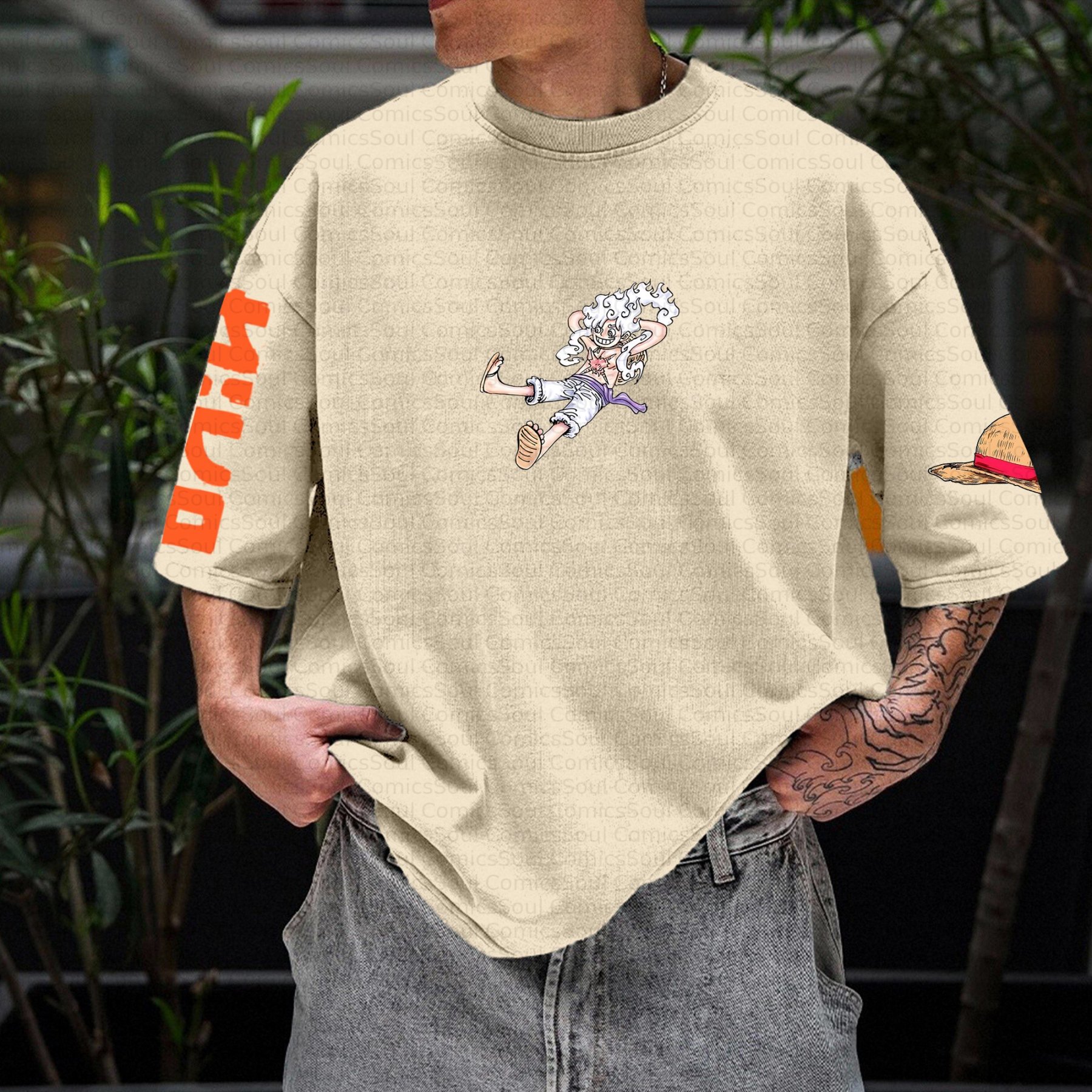 Unisex Anime Inspired Vintage T-shirt