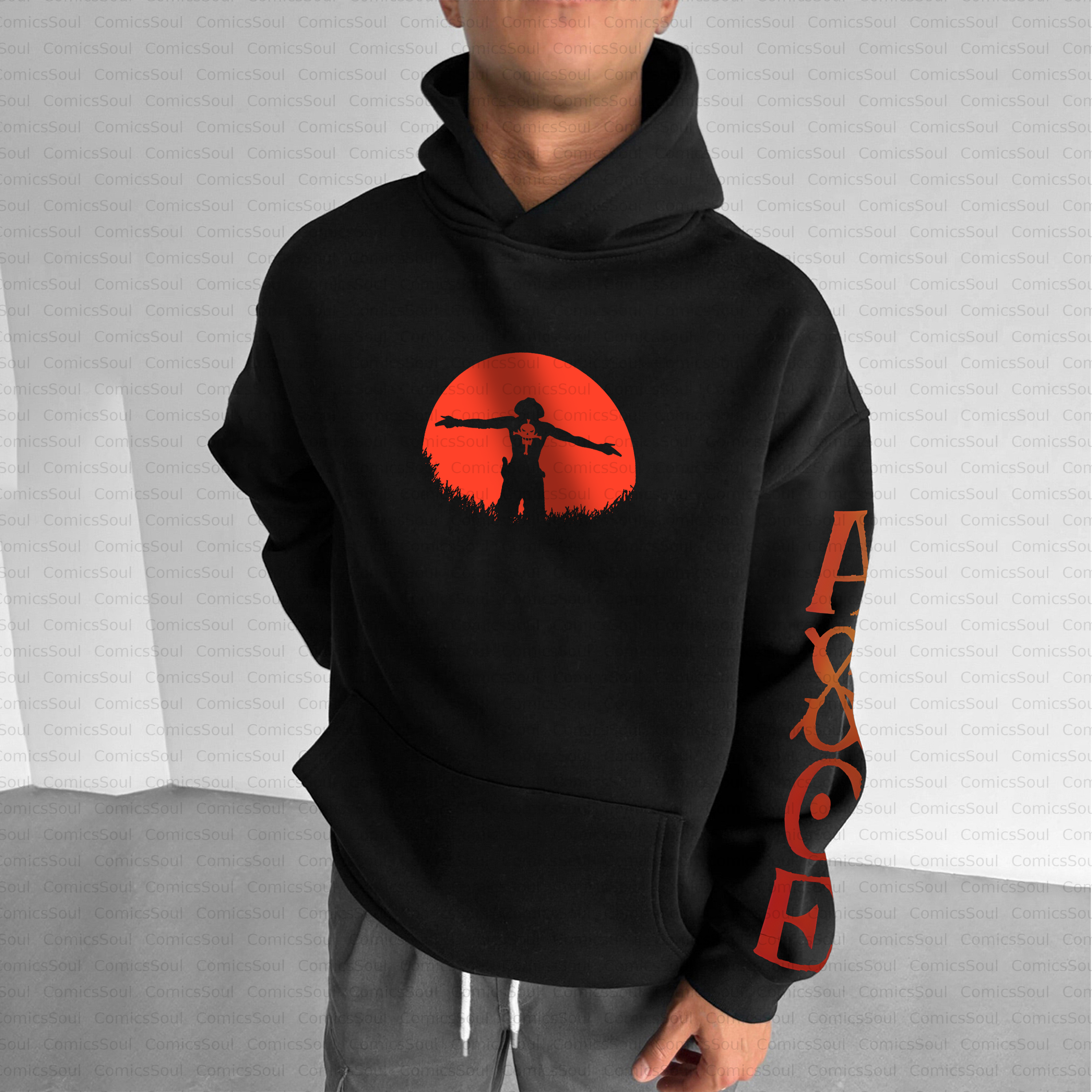 Unisex Graphic Anime Inspired Vintage Plush Hoodie