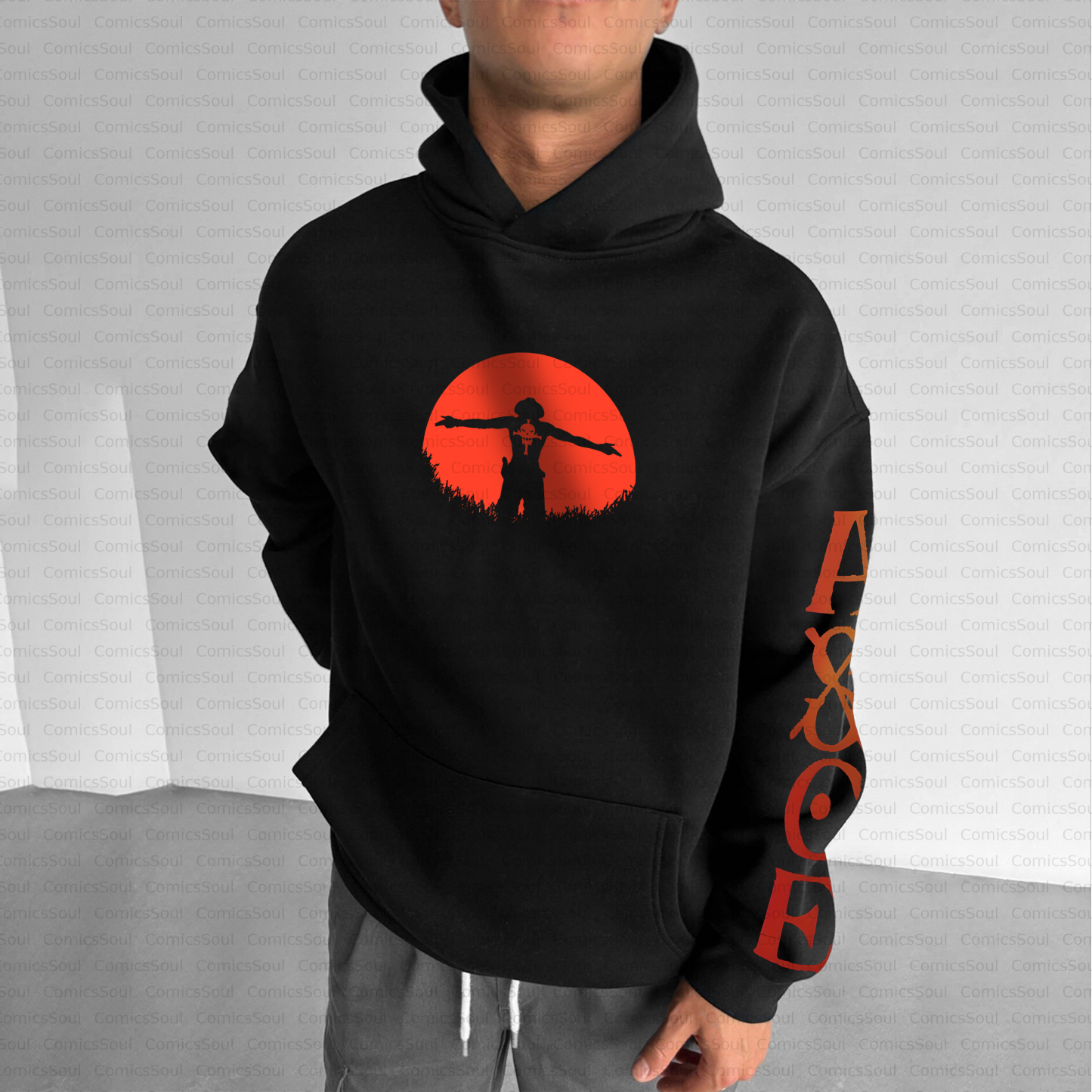 Unisex Graphic Anime Inspired Vintage Plush Hoodie