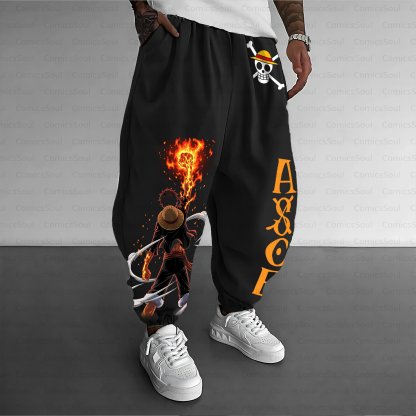 Unisex Casual Streetwear Plush Pants