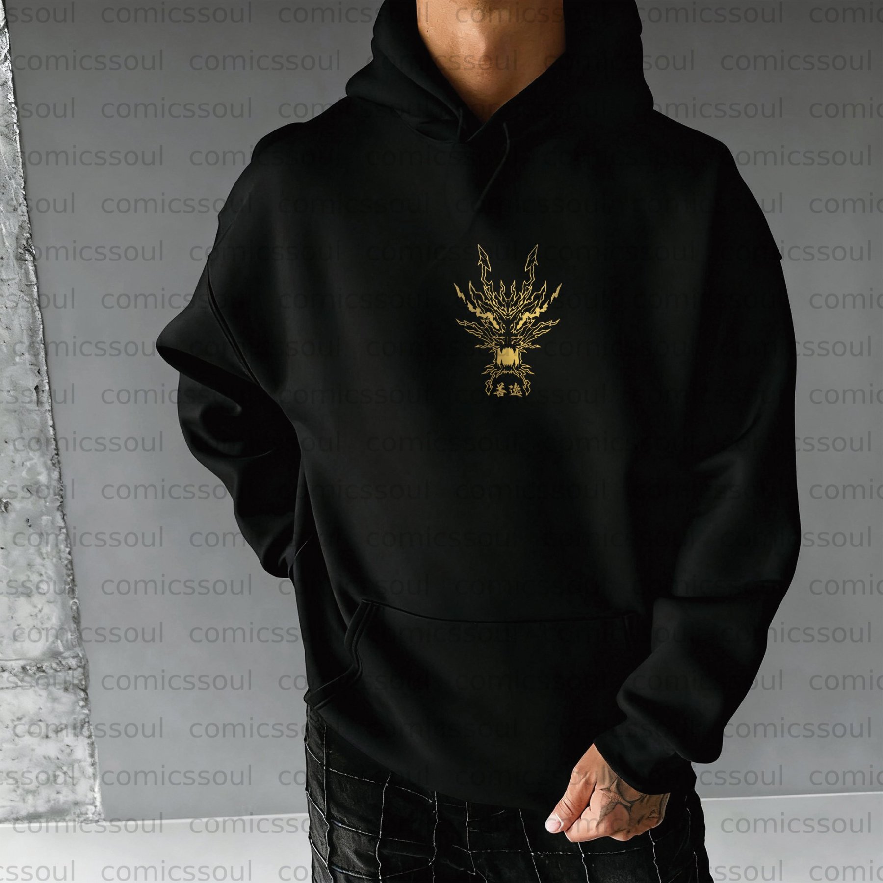 Unisex Anime Graphic Streetwear Vintage Plush Hoodie