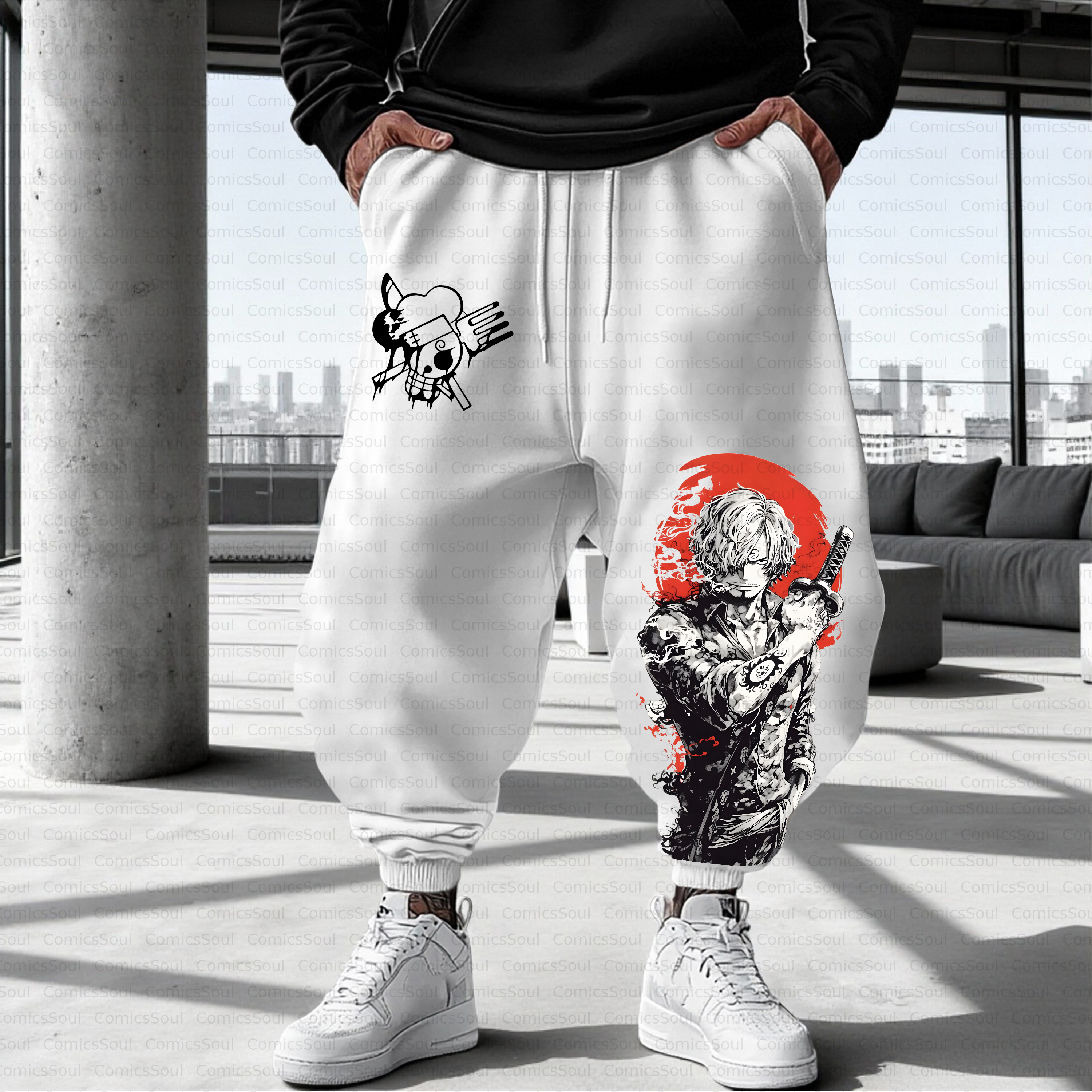 Unisex Casual Anime Streetwear Pant