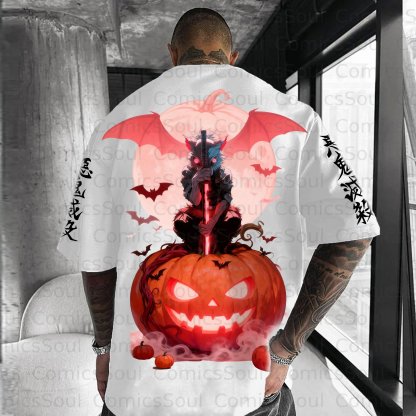 Unisex Anime Halloween Inspired Vintage T-Shirt