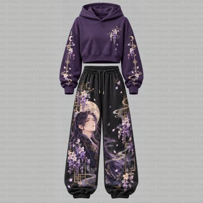 The Apothecary Diaries Cropped Long Sleeve Hoodie & High Waist Jogger Pants Two Piece
