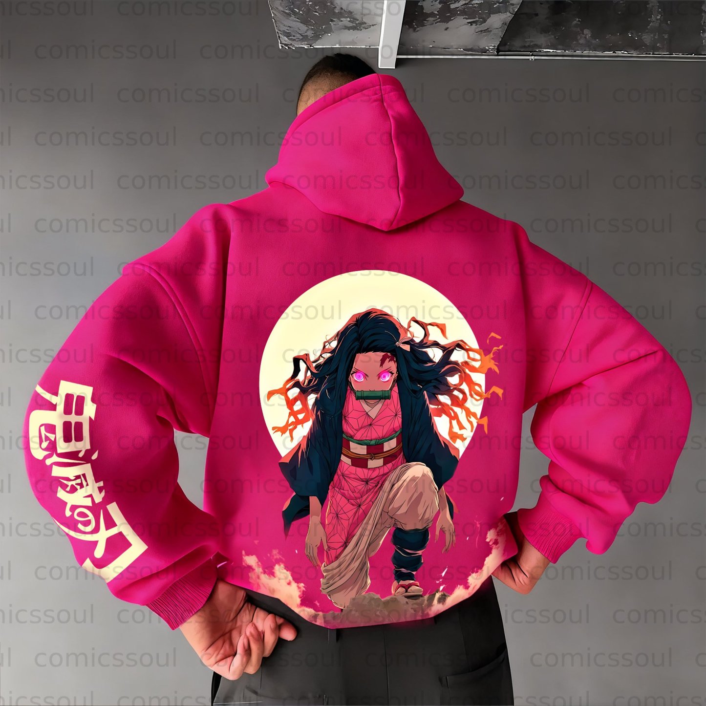 Unisex Anime Graphic Streetwear Vintage Hoodie