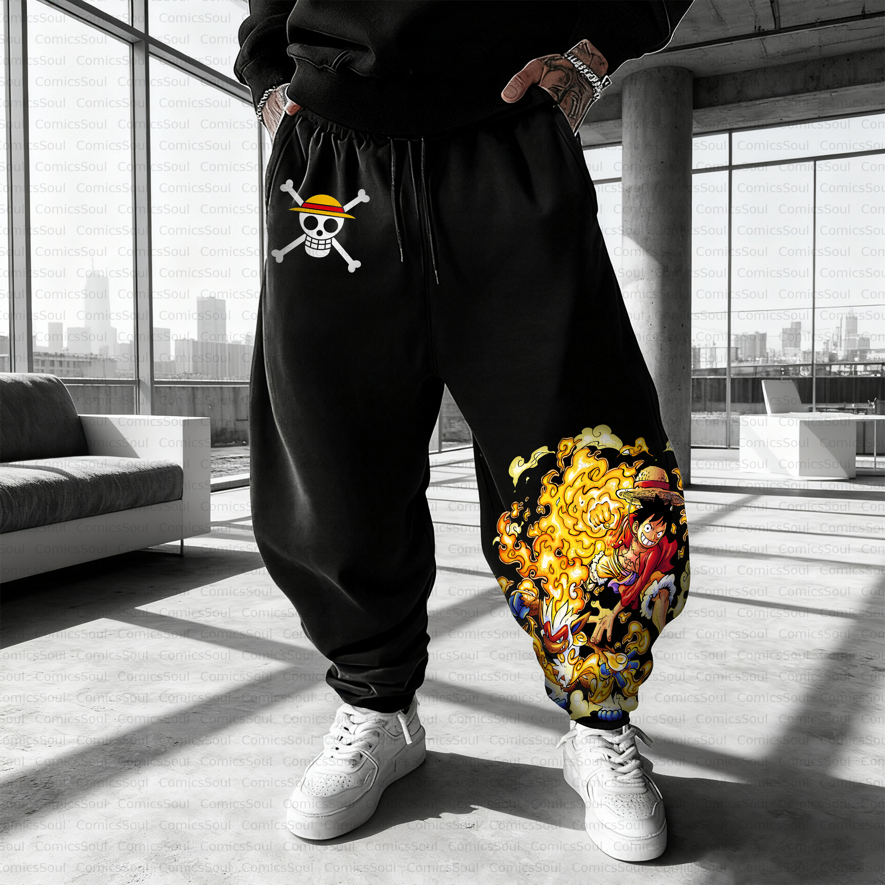 Unisex Casual Anime Streetwear Pant