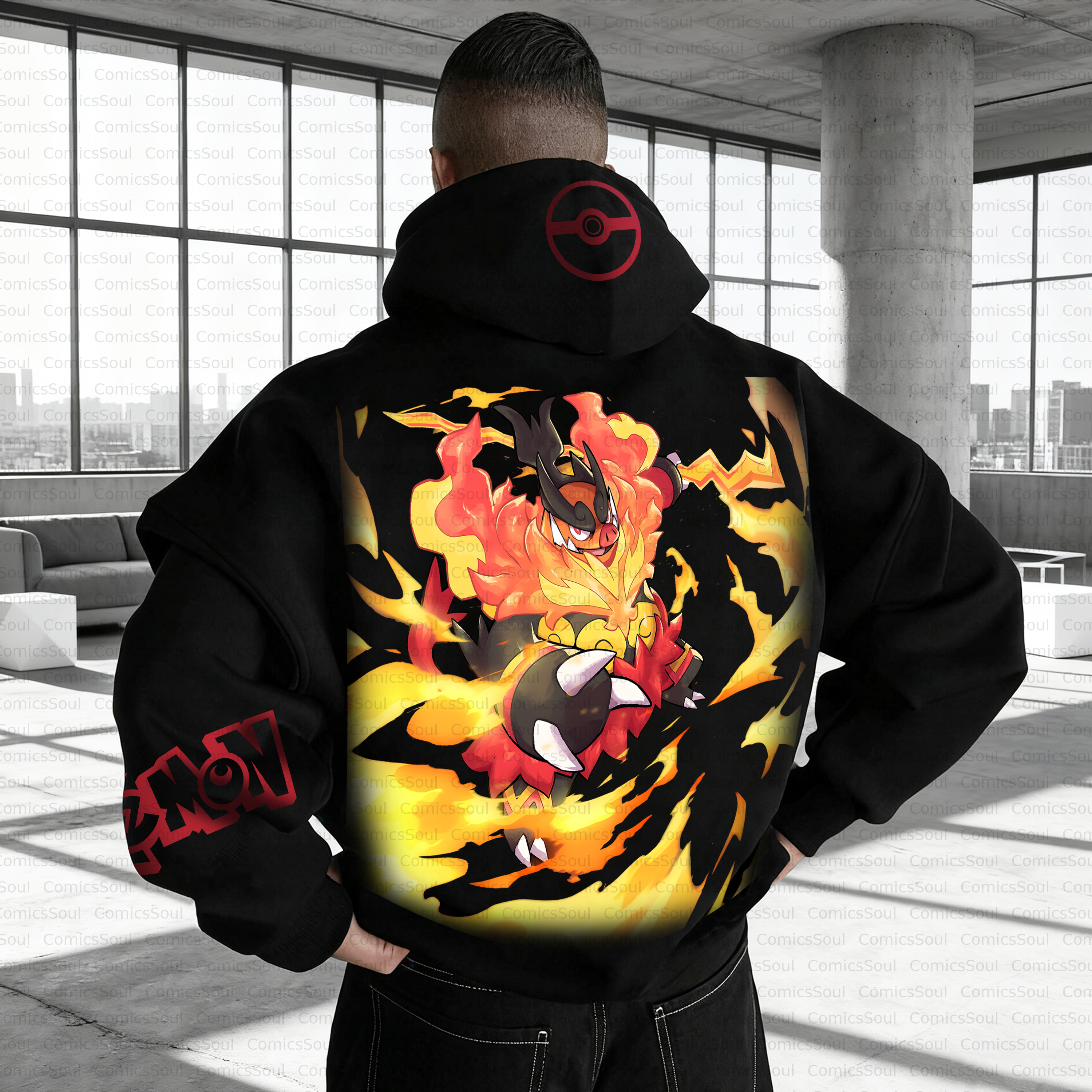 Unisex Anime Inspired Vintage Plush Hoodie