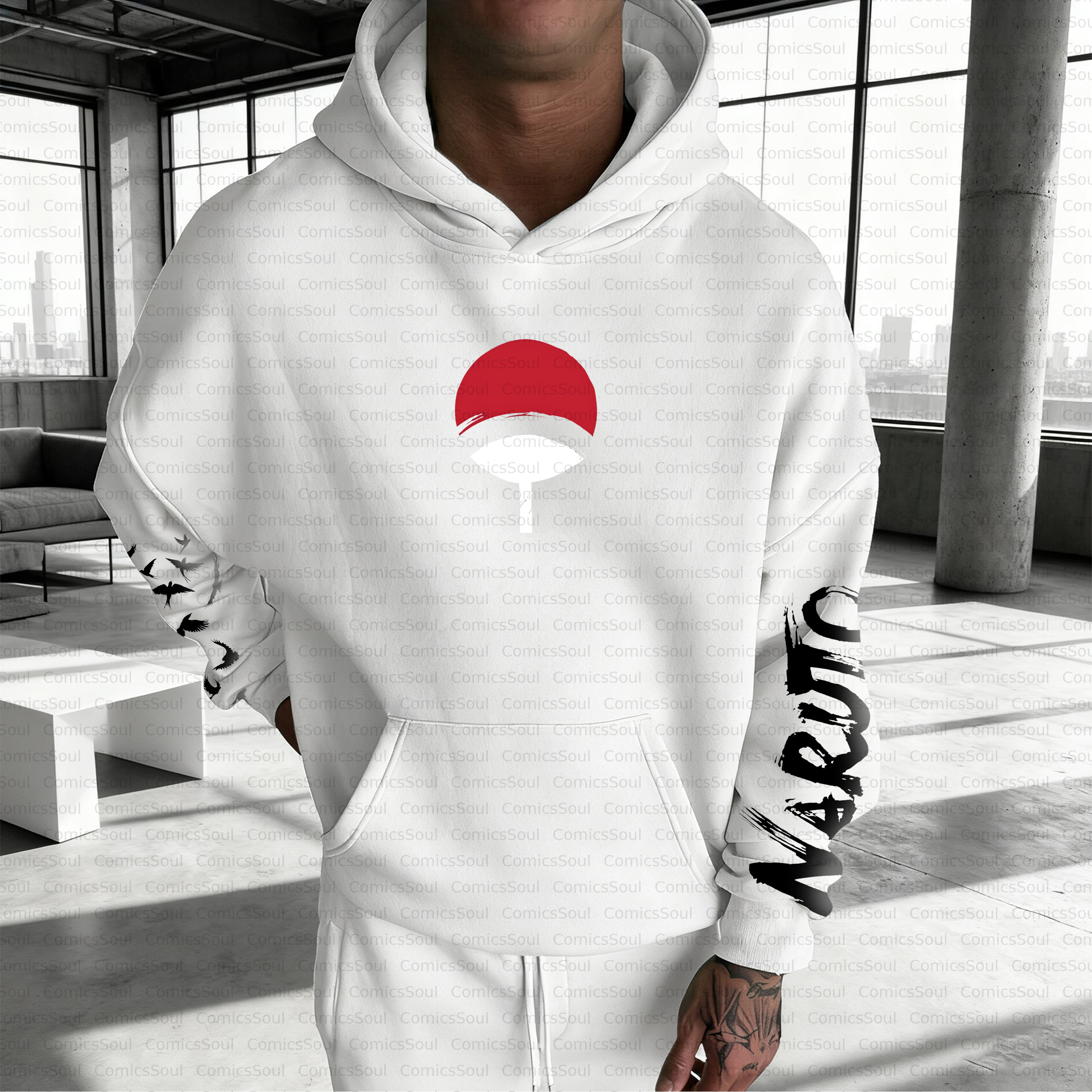 Unisex Anime Inspired Vintage Plush Hoodie