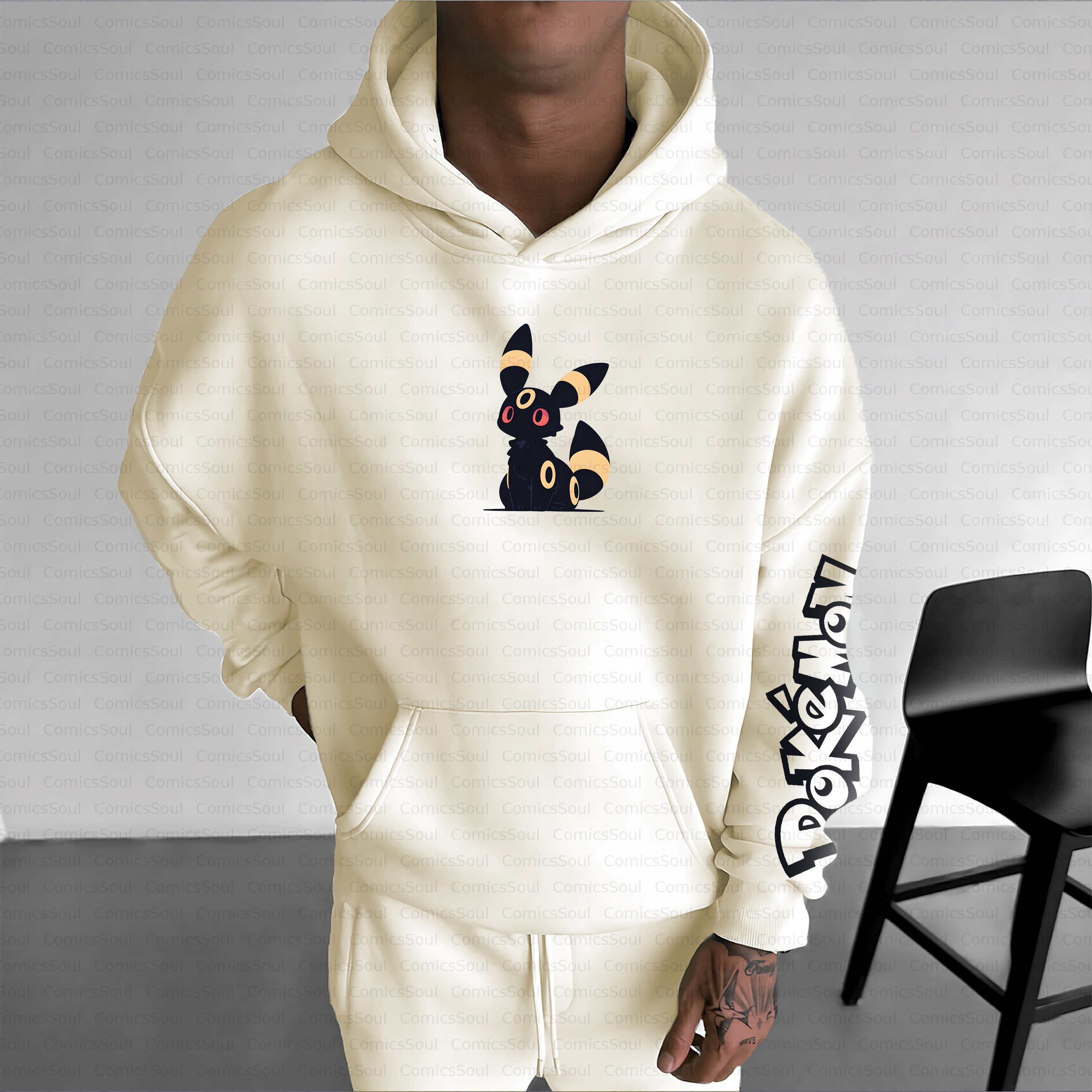 Unisex Anime Inspired Vintage Plush Hoodie