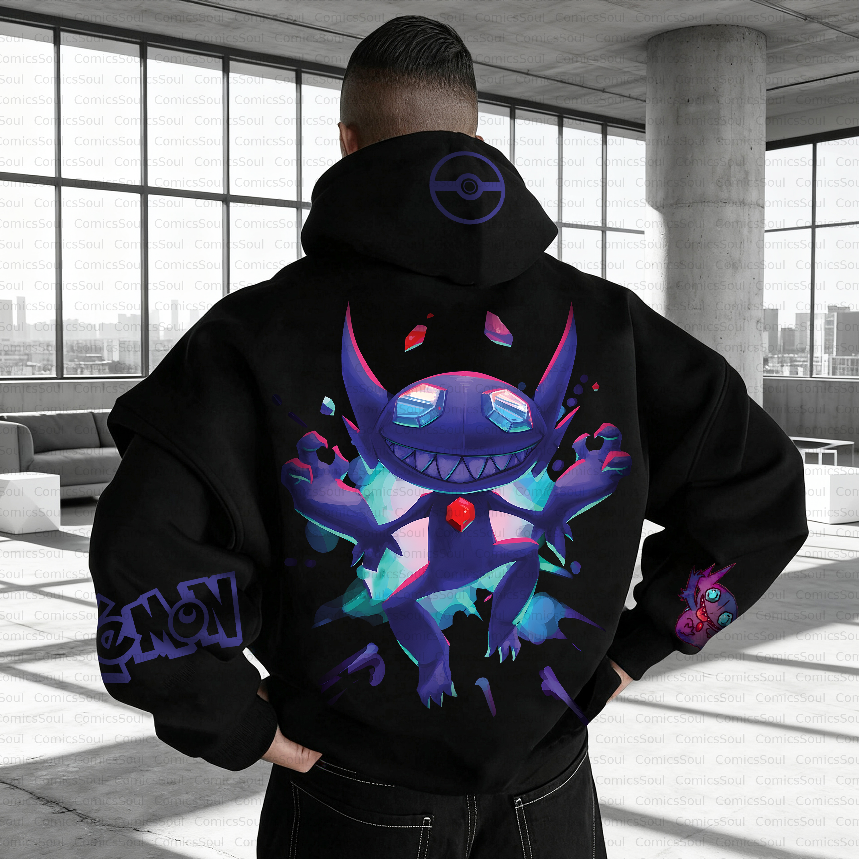Unisex Anime Inspired Vintage Plush Hoodie