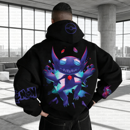 Unisex Anime Inspired Vintage Plush Hoodie