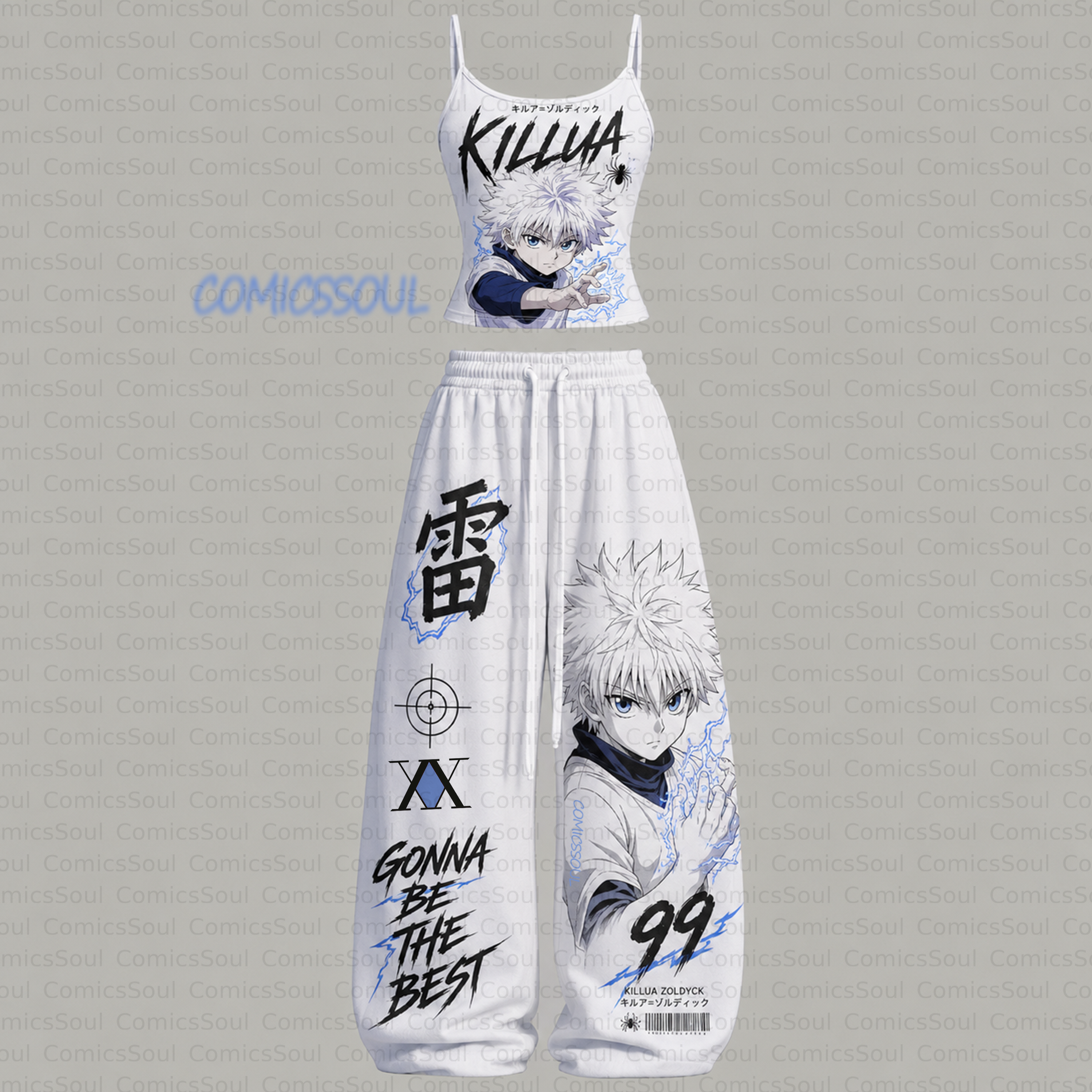 HUNTERxHUNTER Top & Elasticated Trousers Two-Piece Set