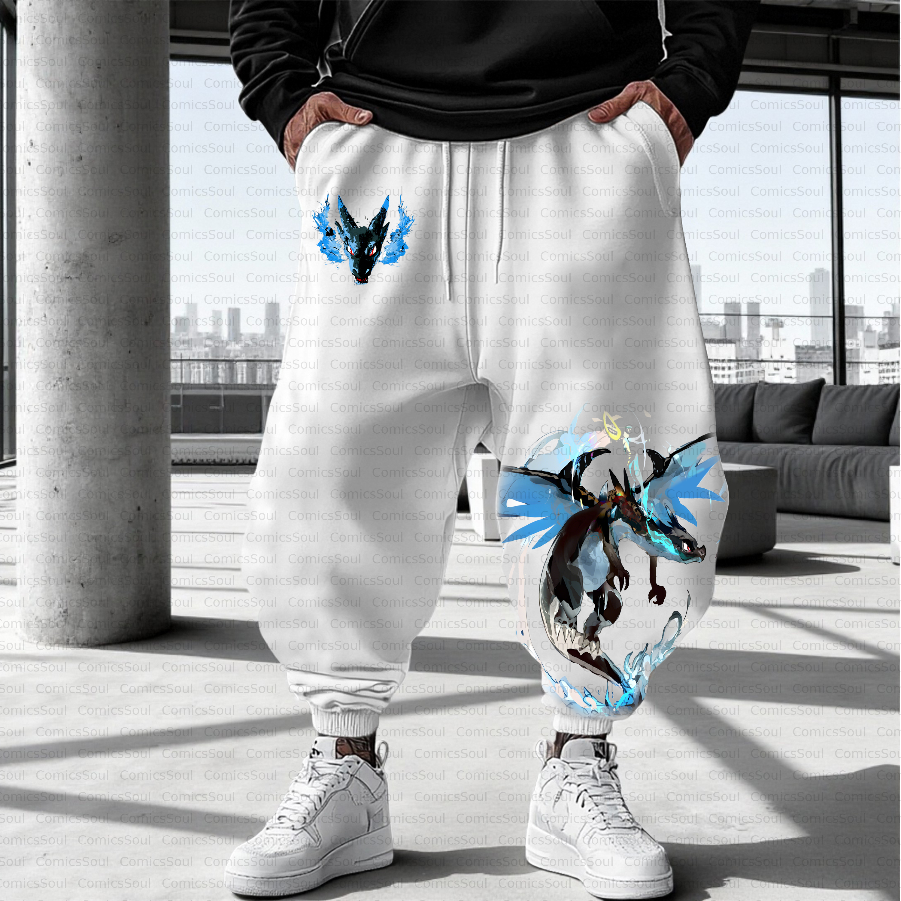 Unisex Casual Anime Streetwear Pant